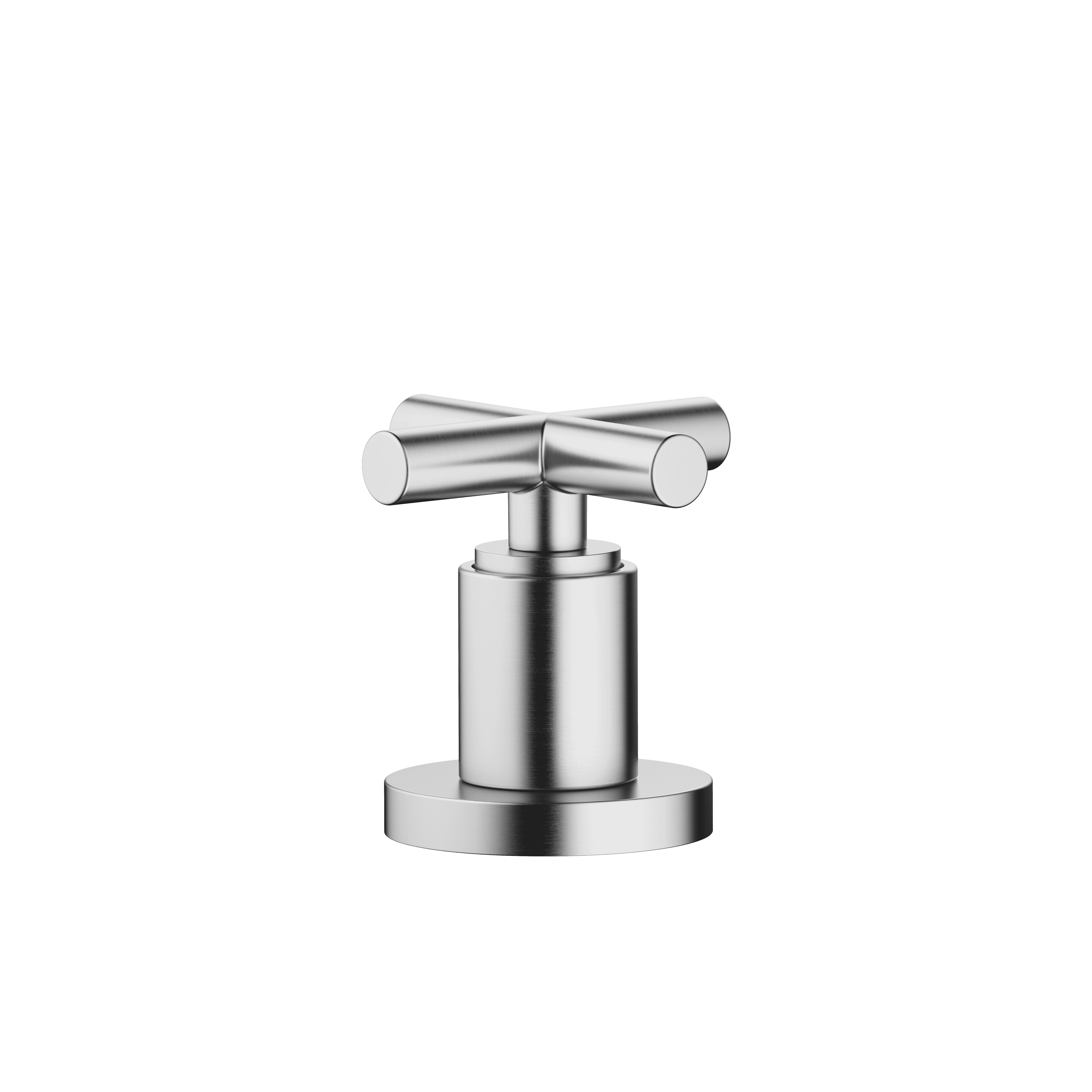 TARA Deck valve clockwise closing cold or hot in Brushed Chrome