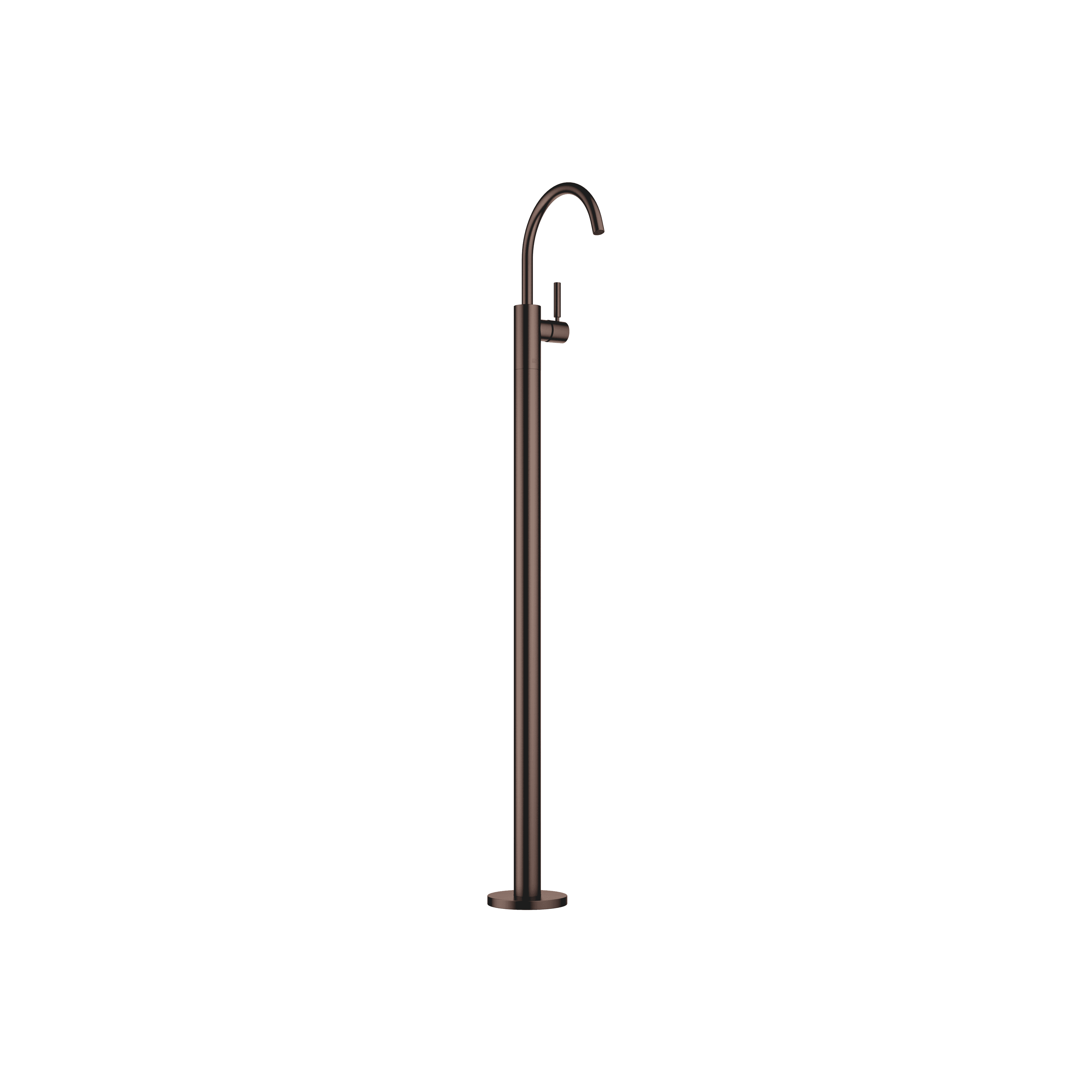 META Single-lever basin mixer with stand pipe without pop-up waste in Brushed Dark Bronze (PVD)