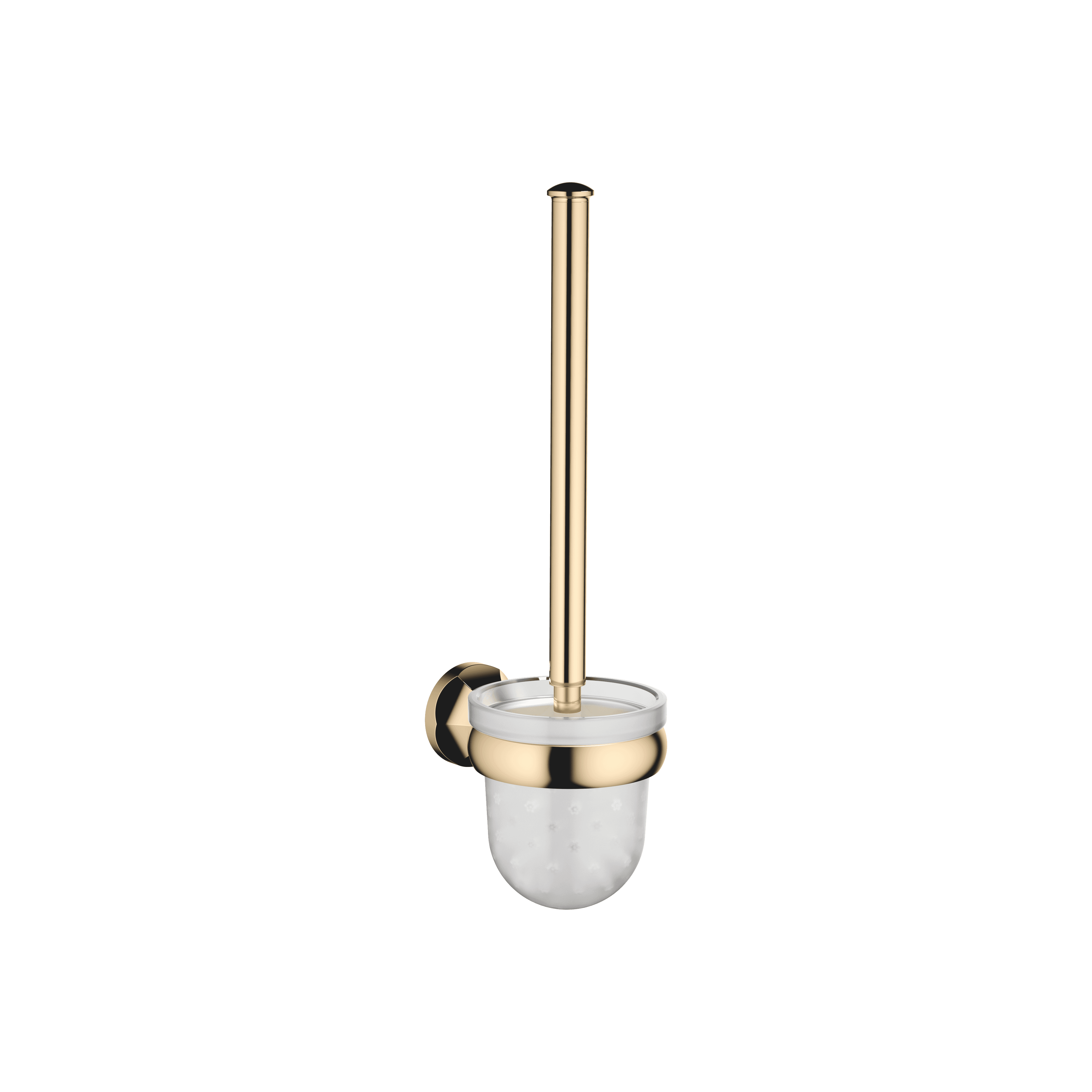 MADISON Toilet brush set wall model in Durabrass (23kt Gold)