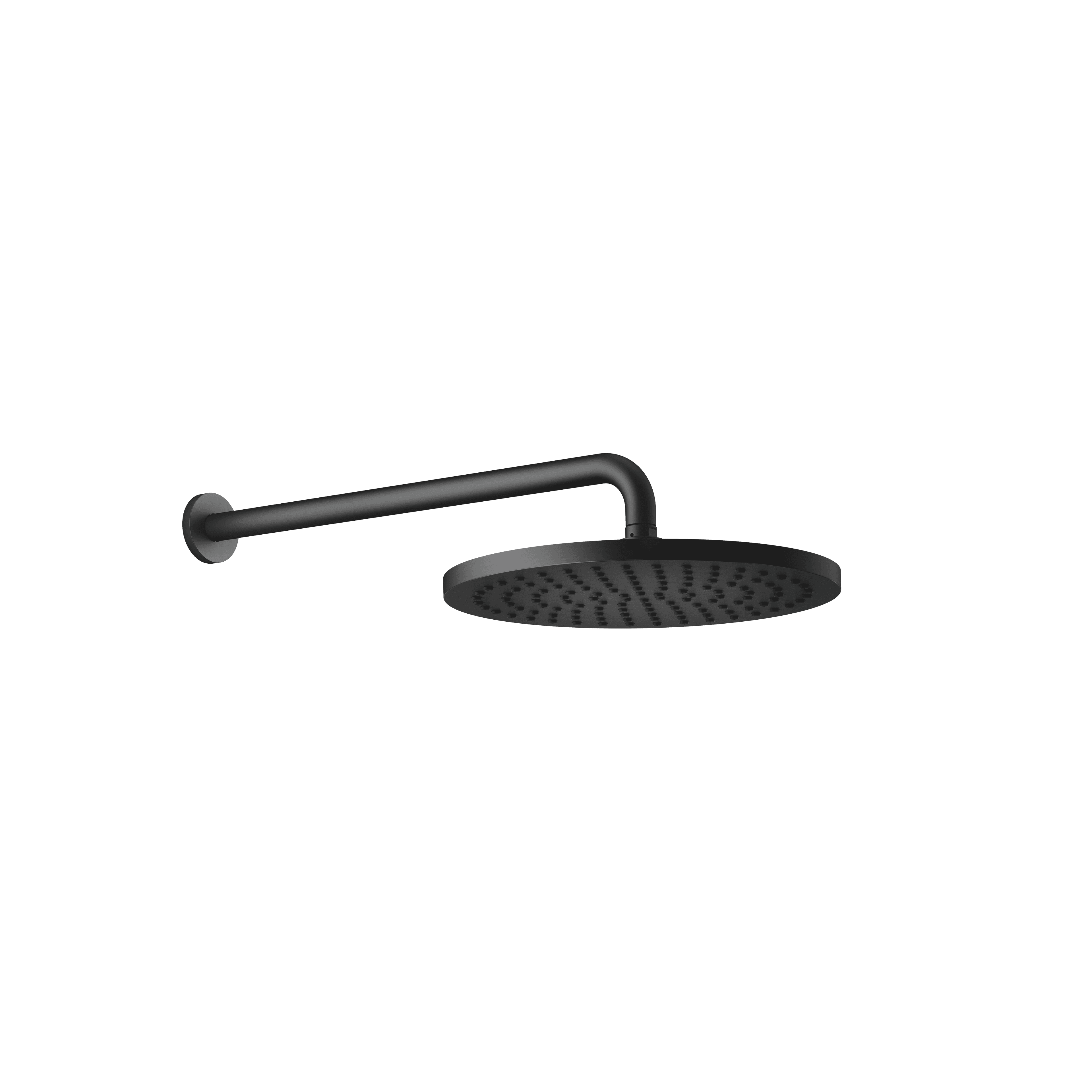 Rain shower with wall fixing 300 mm in Matte Black