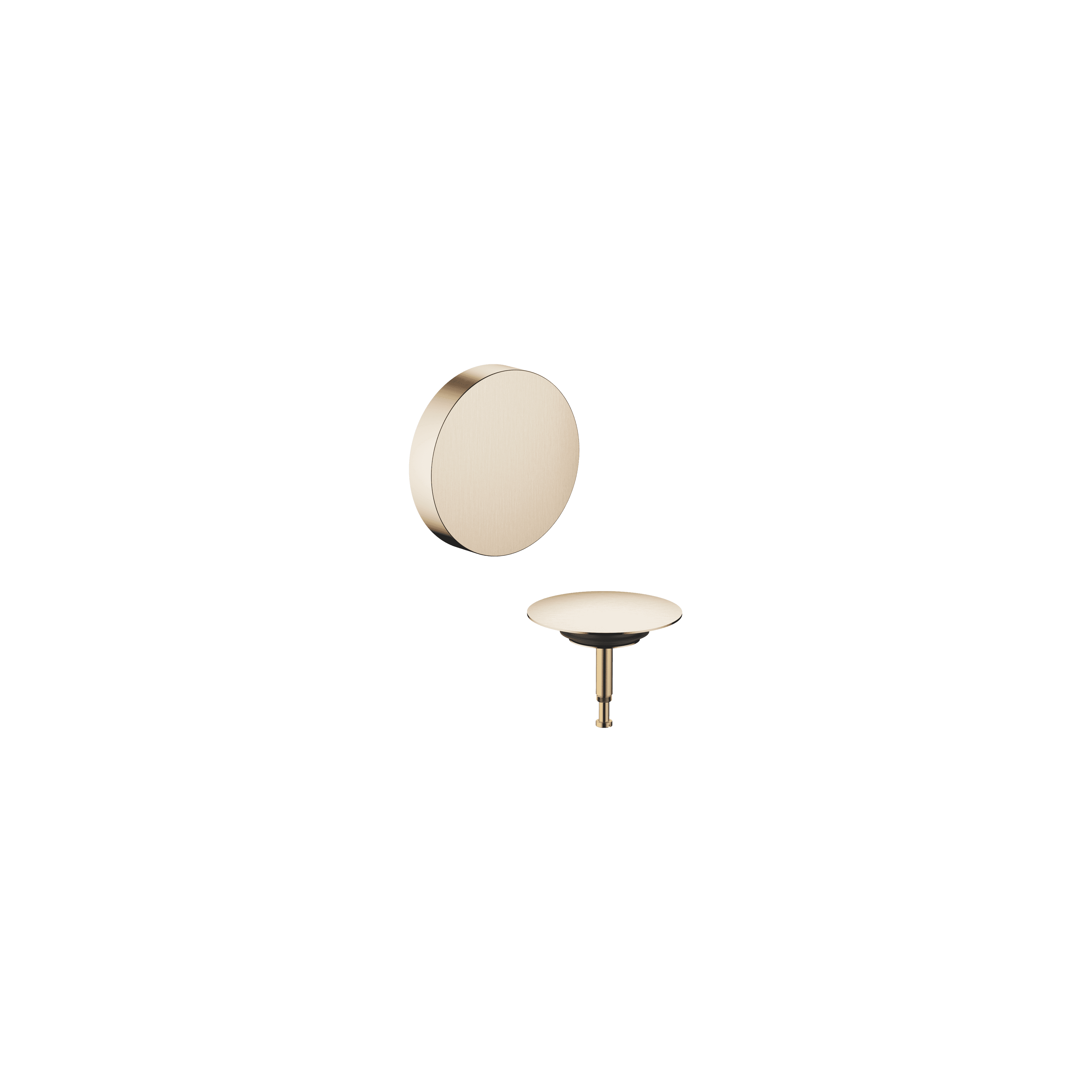 Bath spout with pop-up waste and overflow in Brushed Champagne (22kt Gold)