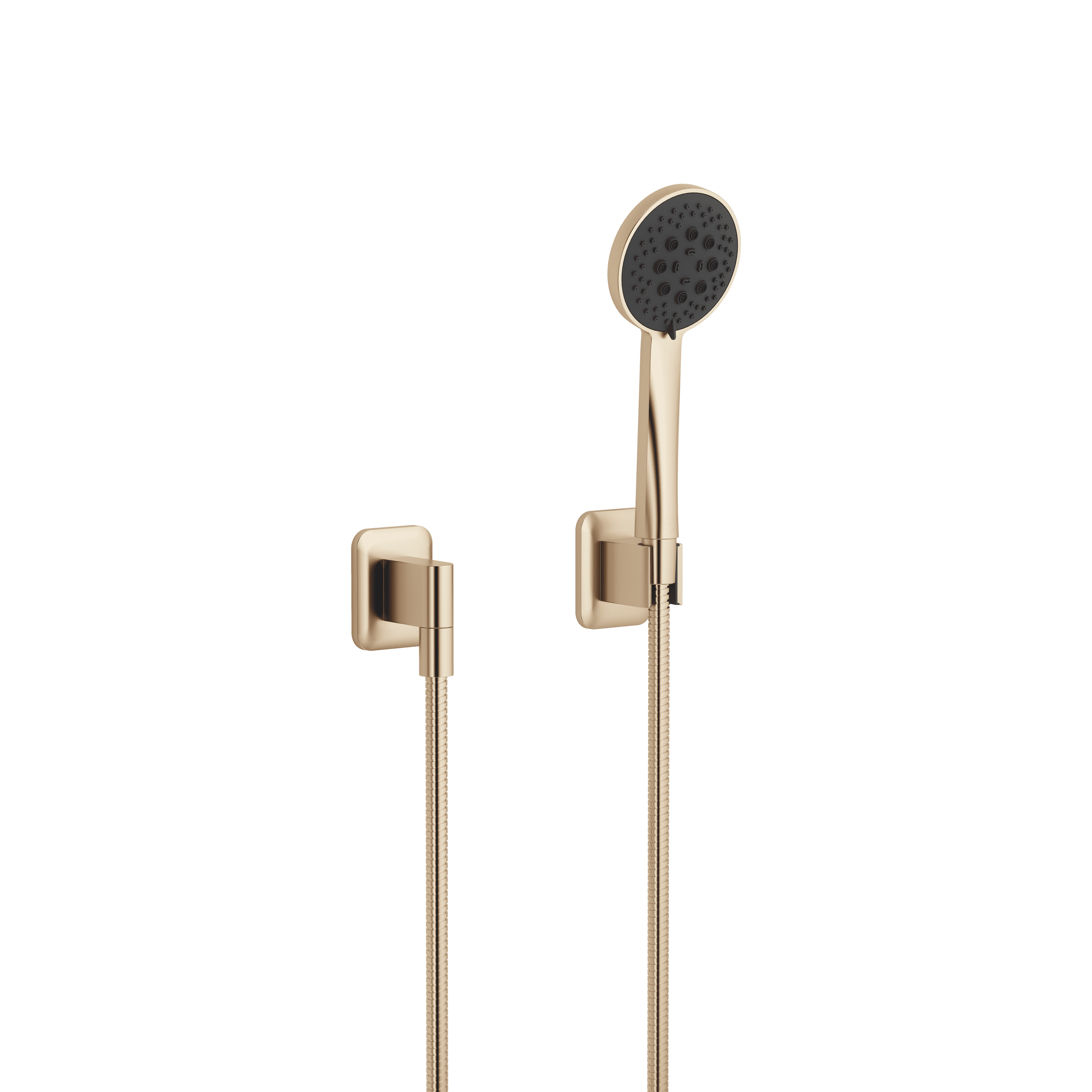 LISSÉ Hand shower set with individual rosettes in Brushed Light Gold (PVD)