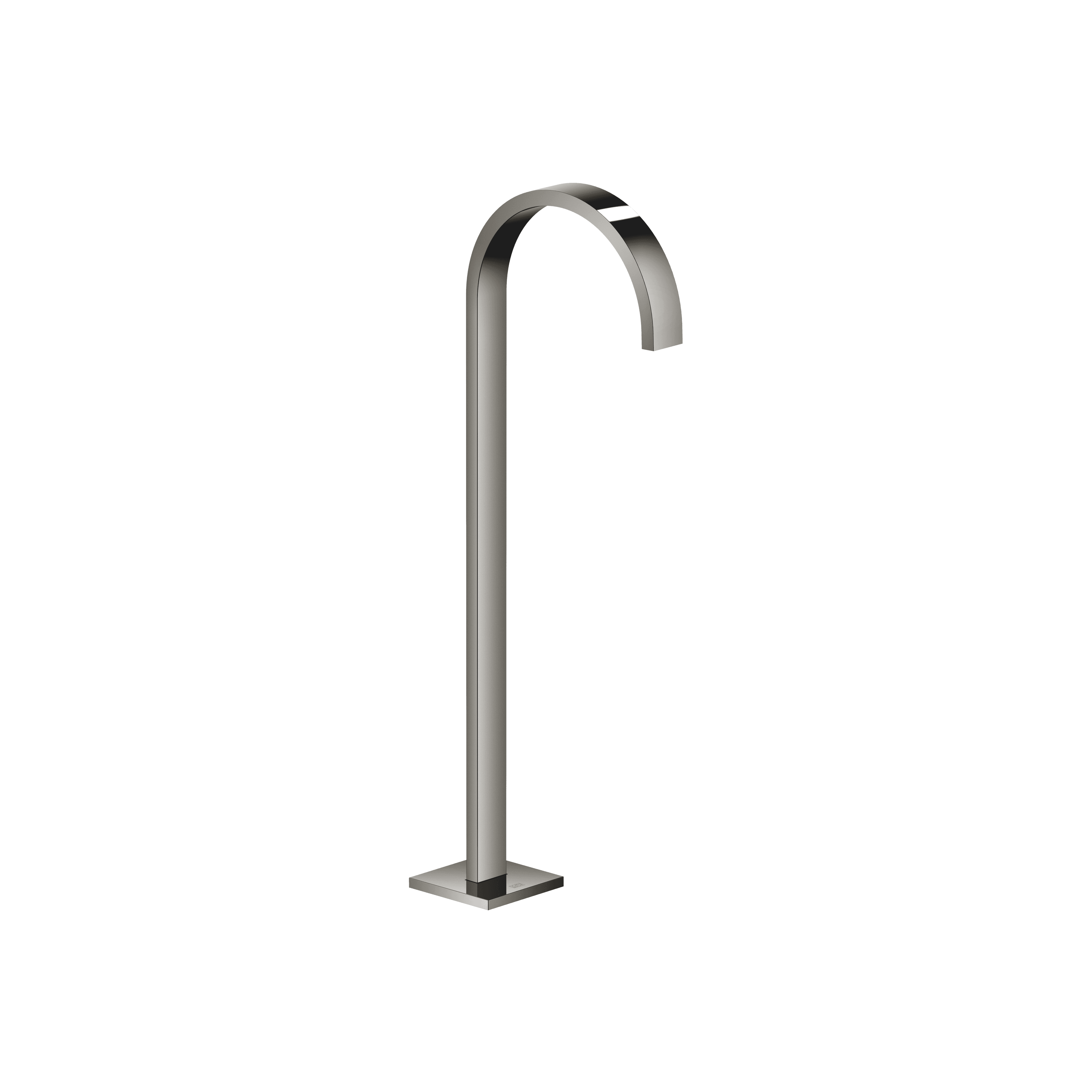 MEM Bath spout without diverter for free-standing assembly in Dark Chrome