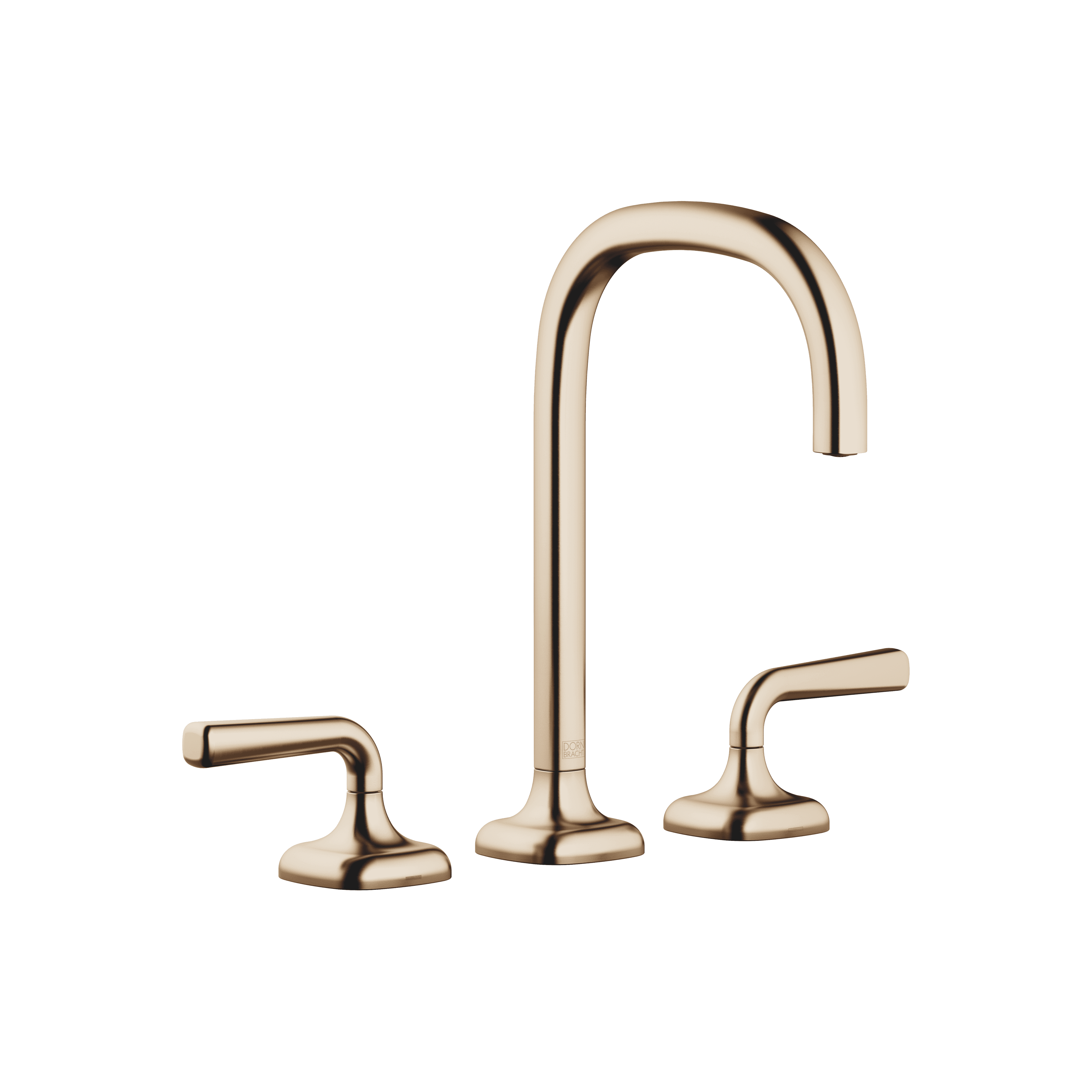 COYA Three-hole basin mixer with pop-up waste in Brushed Champagne (22kt Gold)