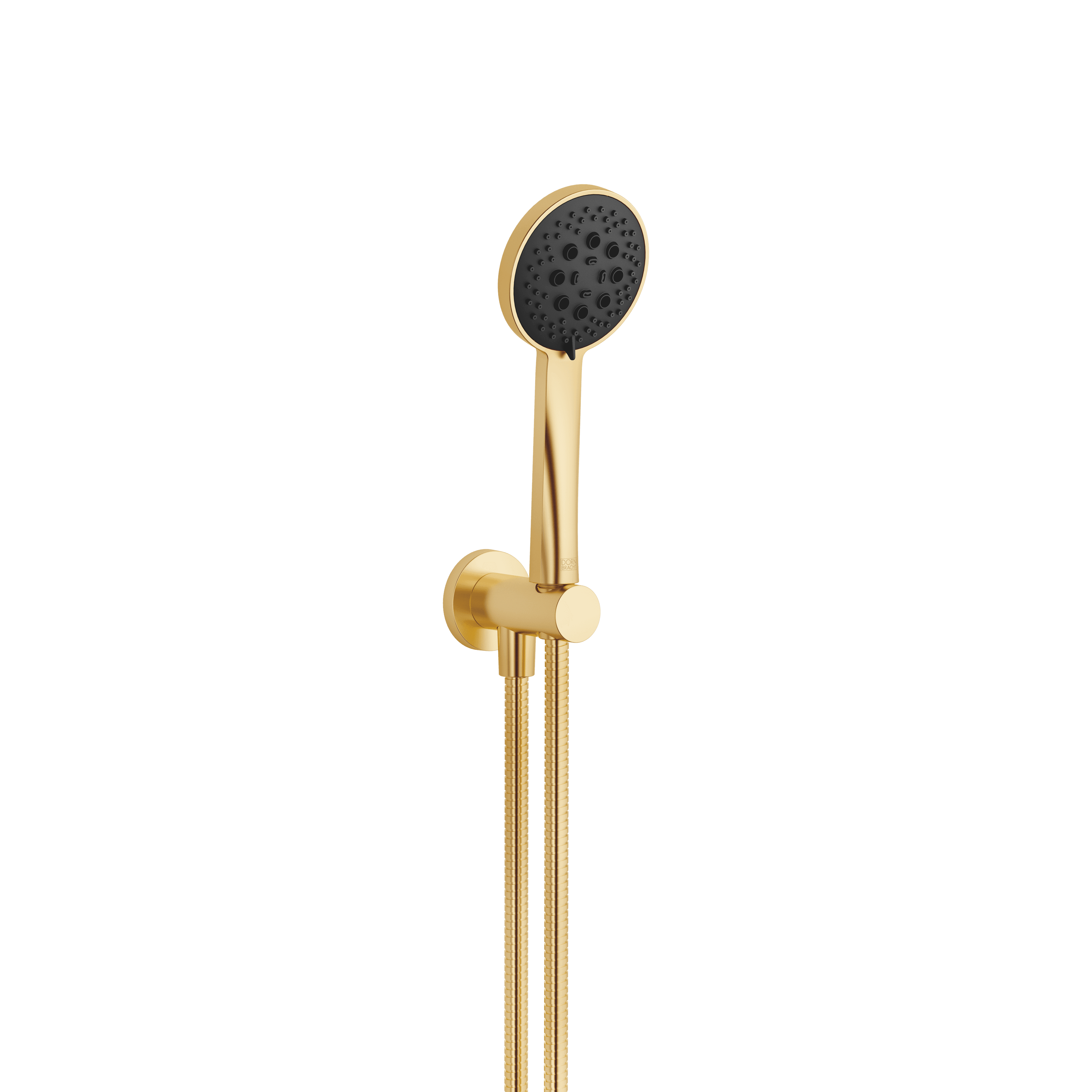 Hand shower set with integrated shower holder in Brushed Gold (PVD)
