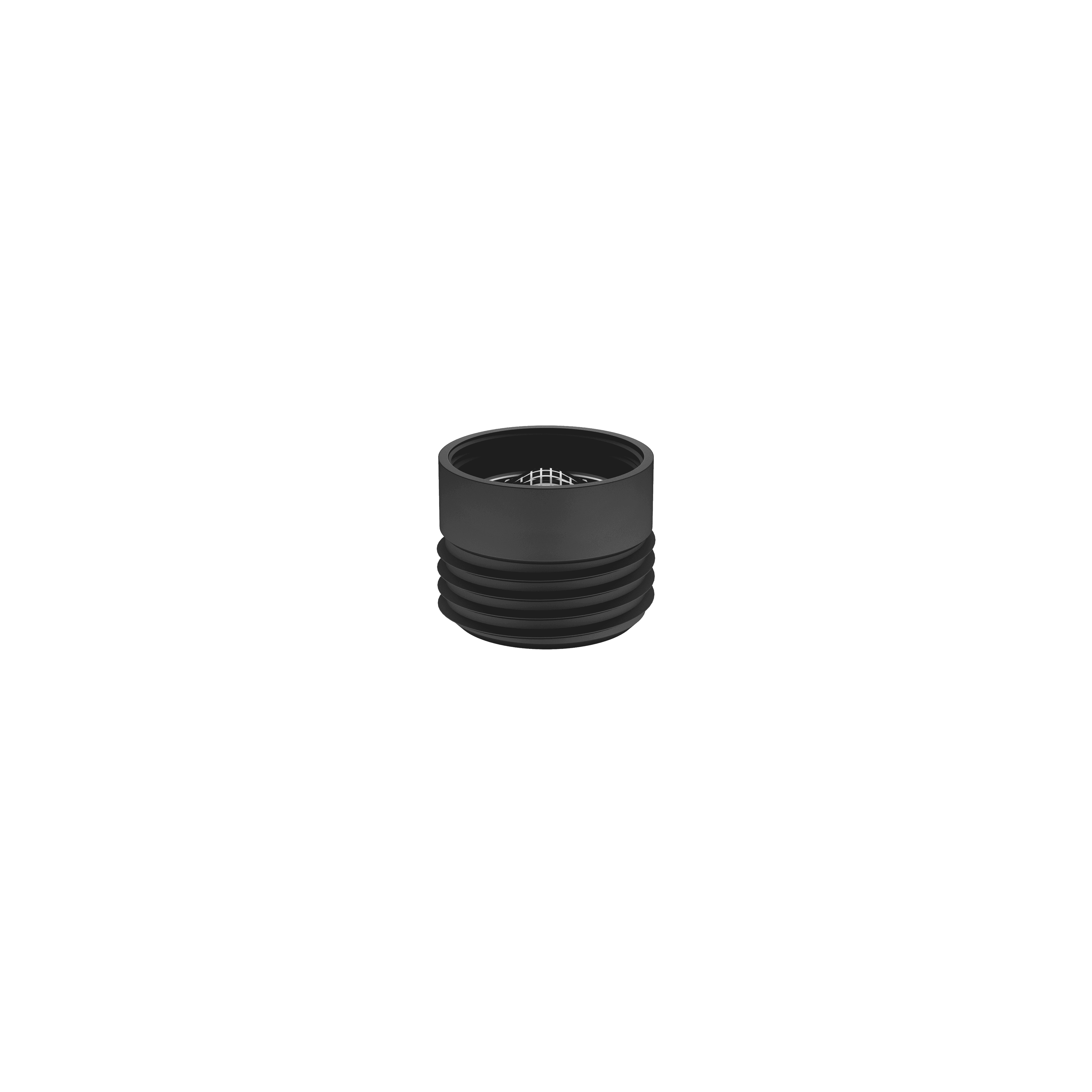 Adapter for shower outlet 3/8" x 1/2" in Matte Black
