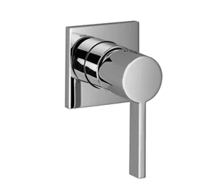 Concealed single-lever mixer with cover plate in Brushed Light Gold (PVD)