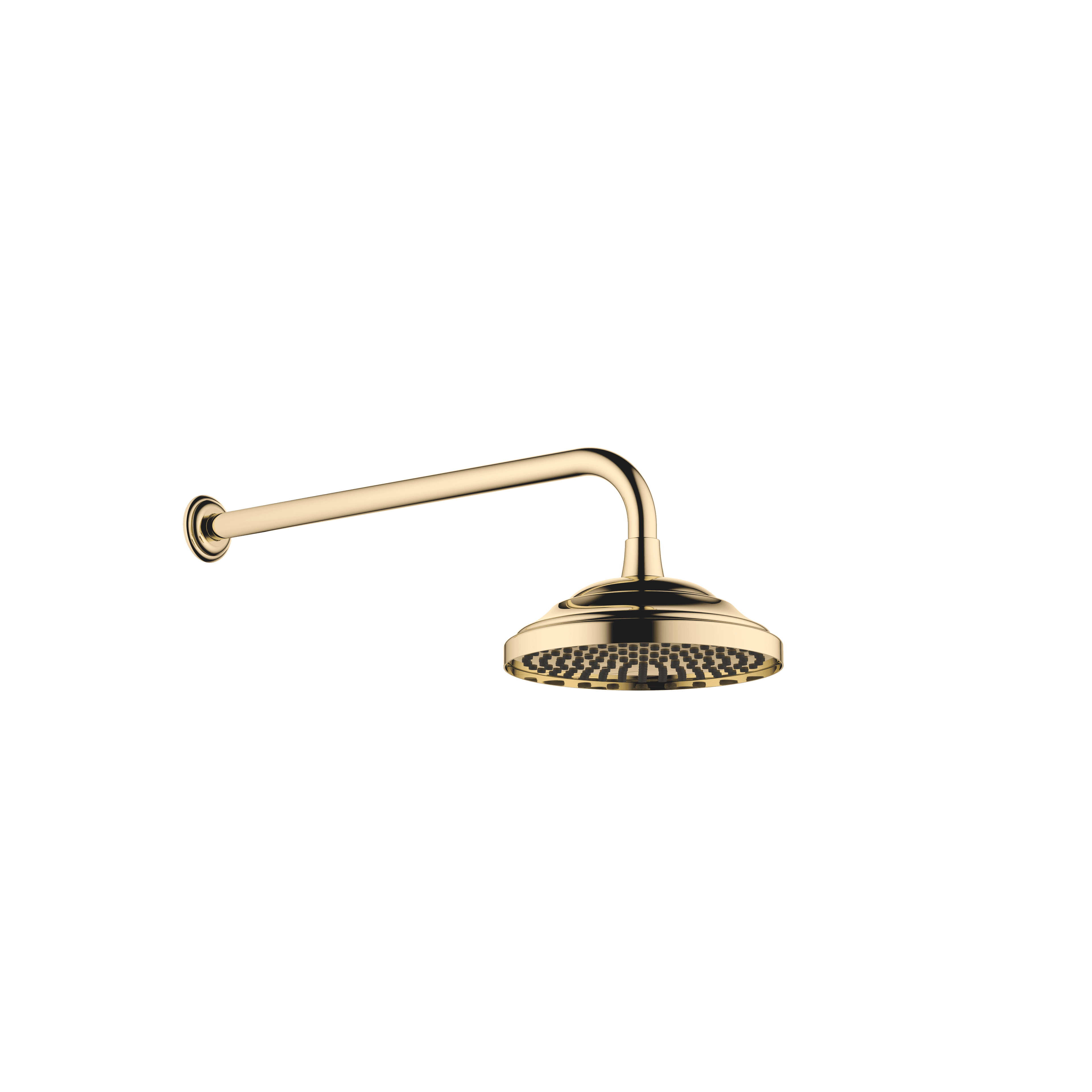 MADISON Rain shower with wall fixing 200 mm in Durabrass (23kt Gold)