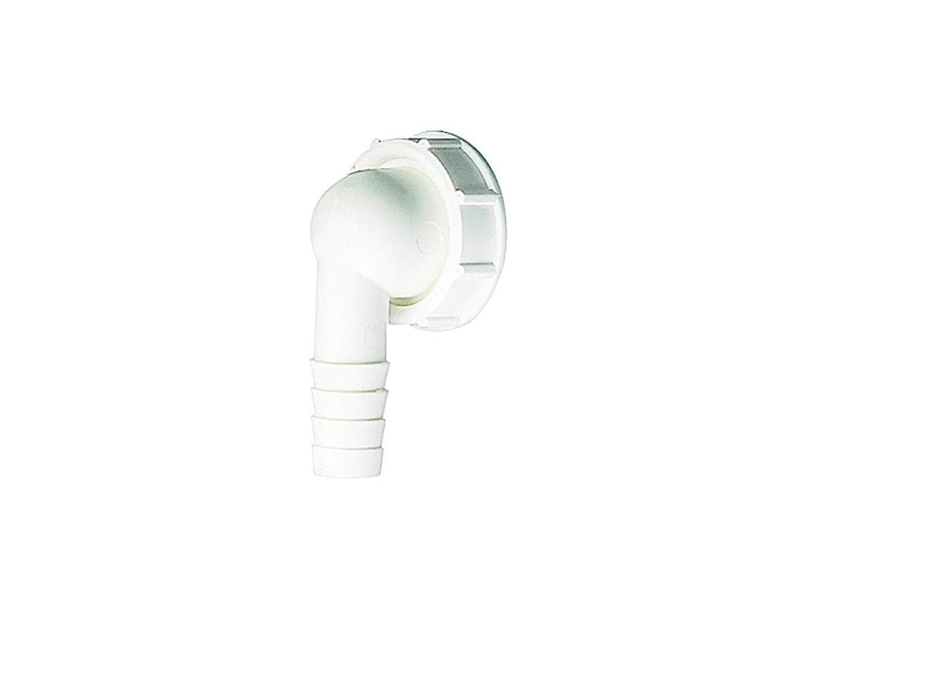 Dallmer Hose connector 90 degrees, white, 1 1/2"