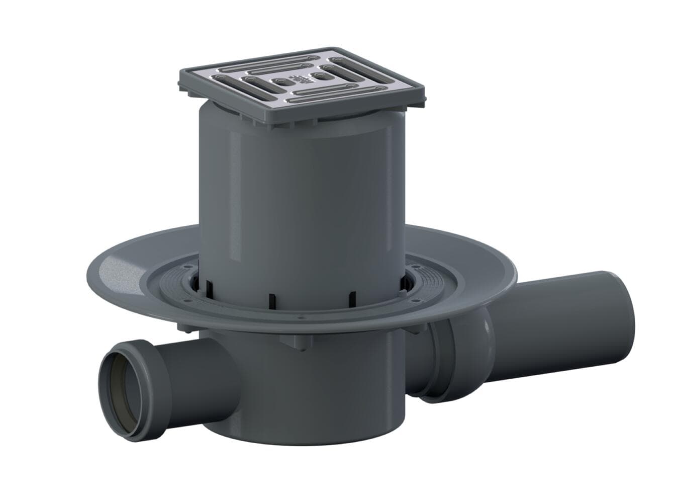 Dallmer Floor drain type 42 SE, inlet DN 40, DN 50, 100 x 100 mm