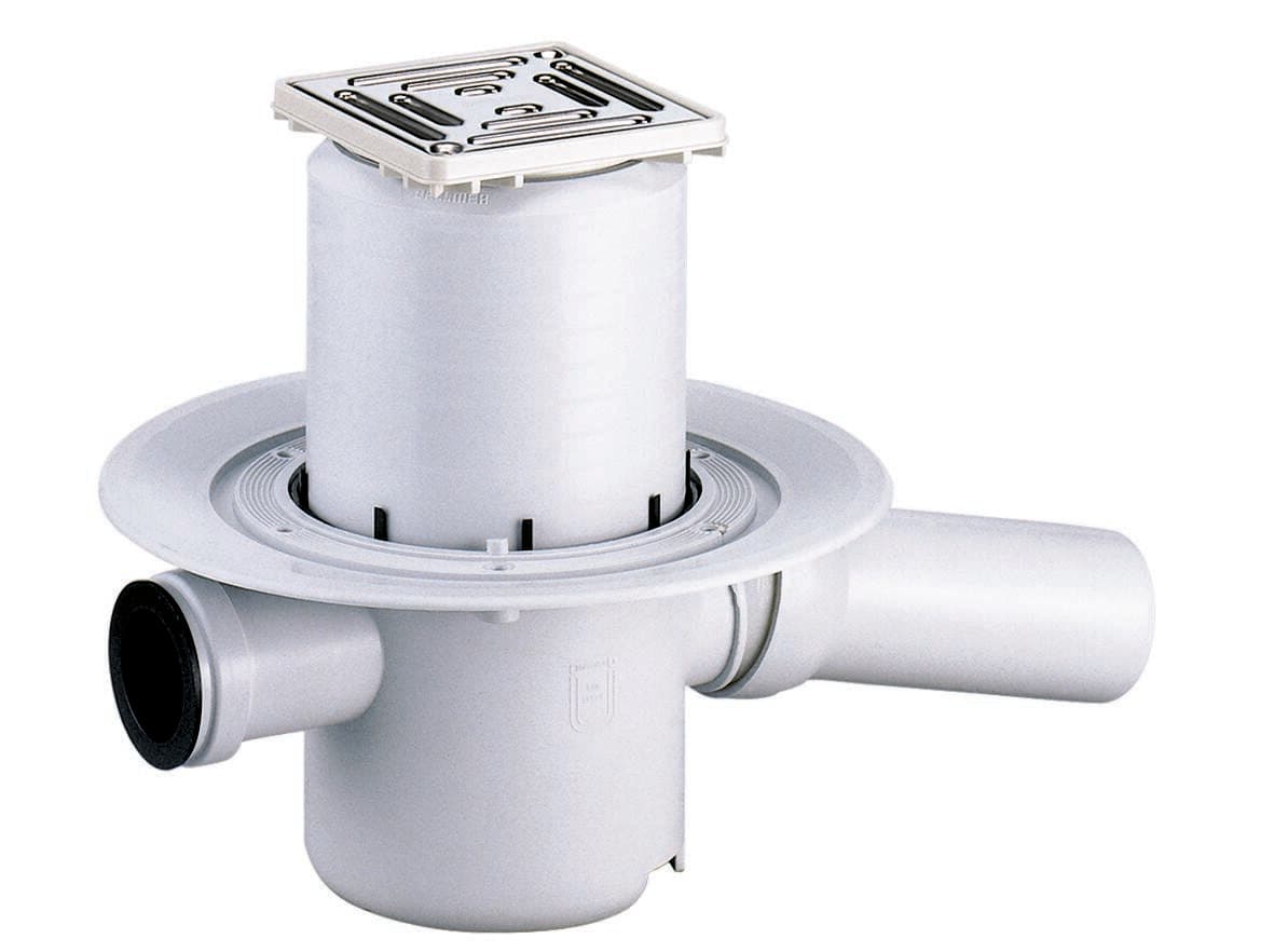 Dallmer Floor drain type 46 SE, inlet DN 40, DN 50, 100 x 100 mm