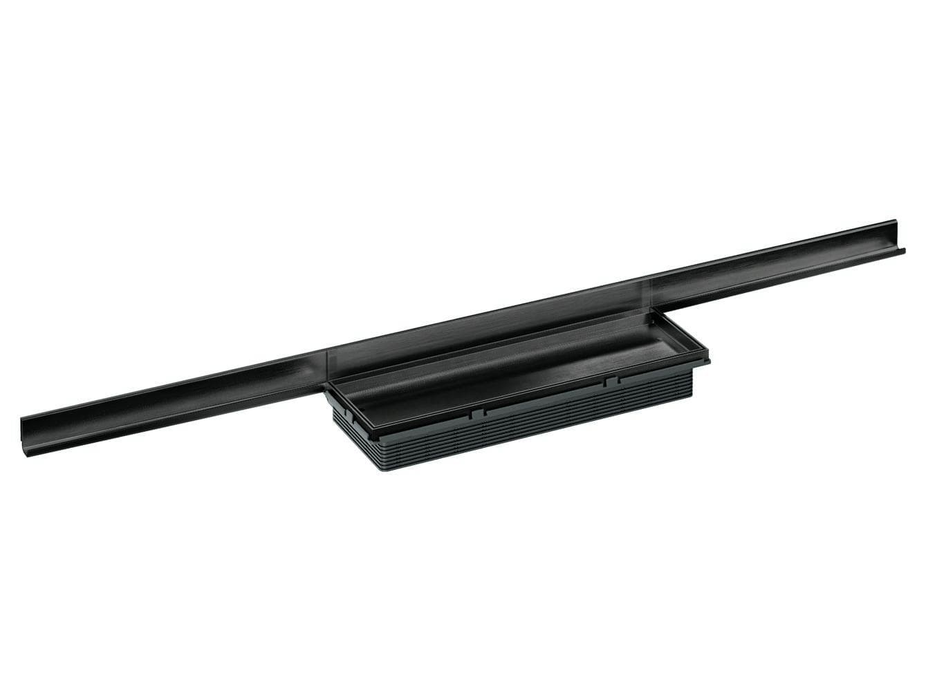Dallmer Shower channel CeraWall Connect black matt, 800 - 1200 mm 527462