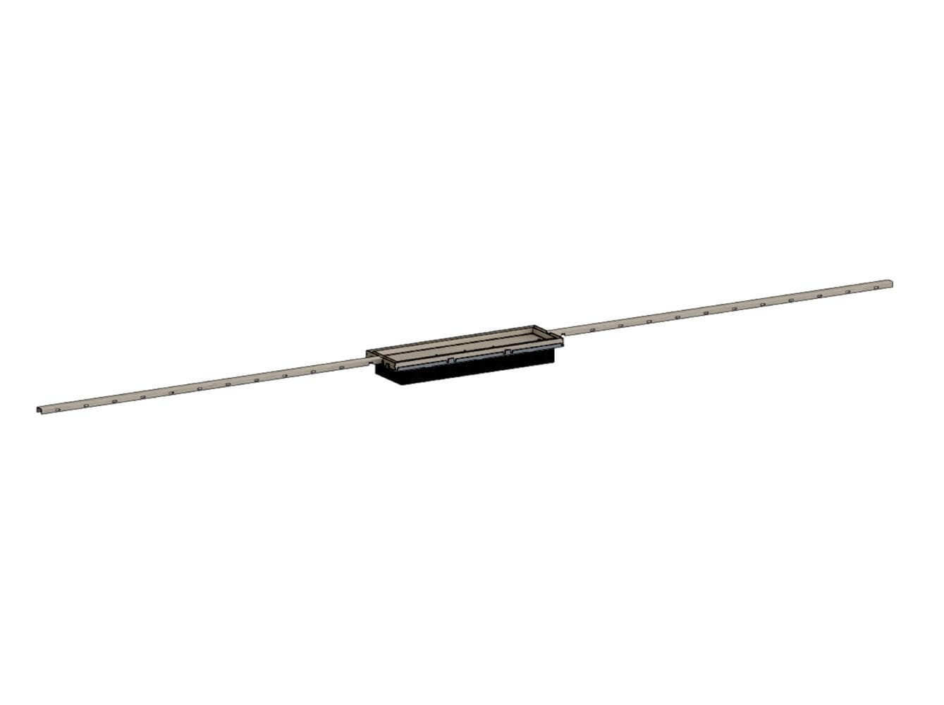Dallmer Shower channel CeraFloor Connect brass matt, 800 - 1500 mm 527523