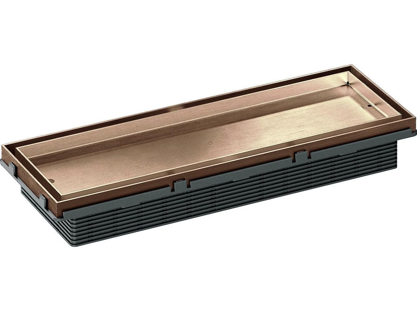 Dallmer Shower channel CeraFrame Connect red gold matt, 300 x 90 mm 527554