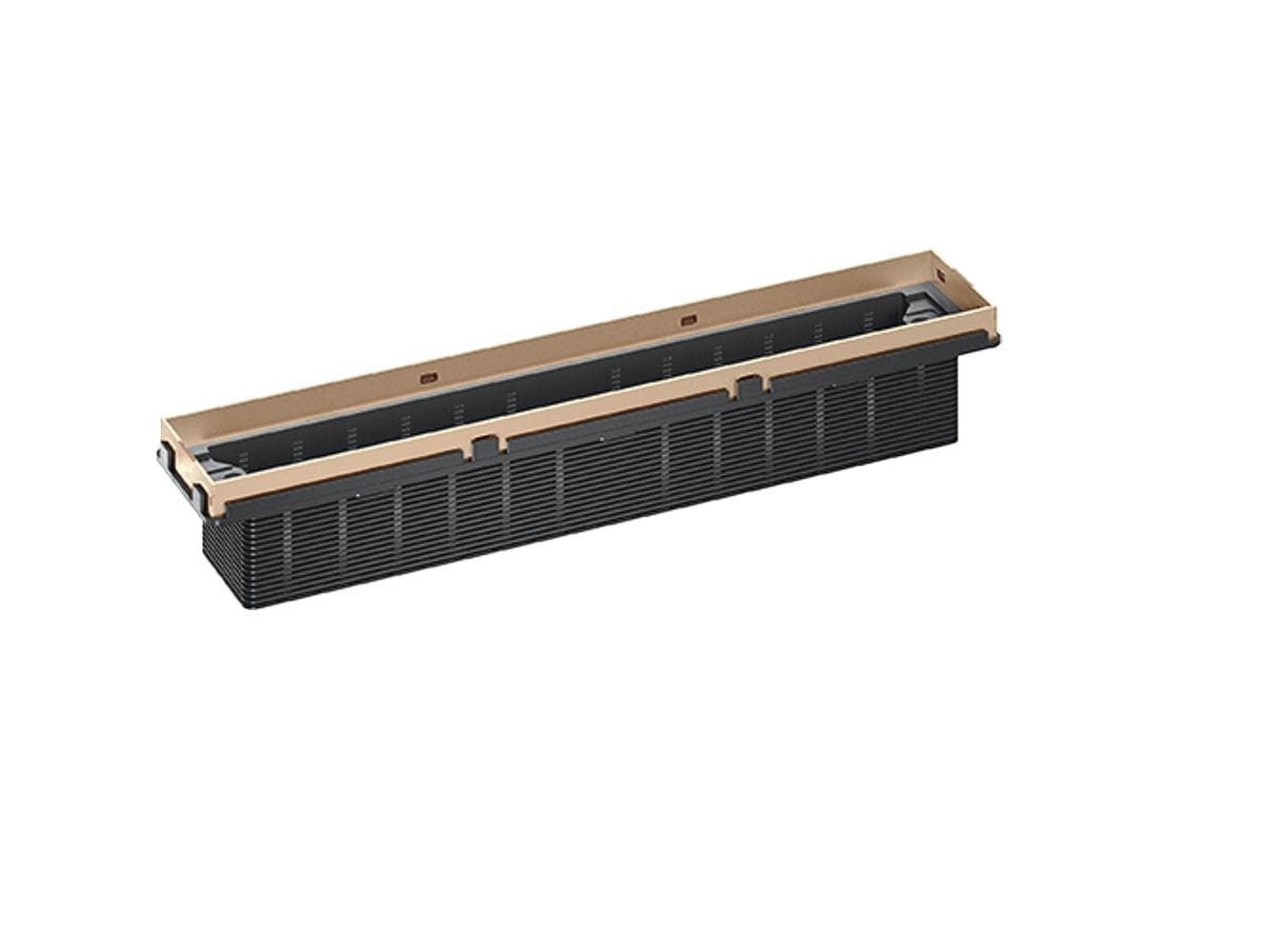 Dallmer Shower channel CeraFrame Individual red gold matt, 300 x 50 mm