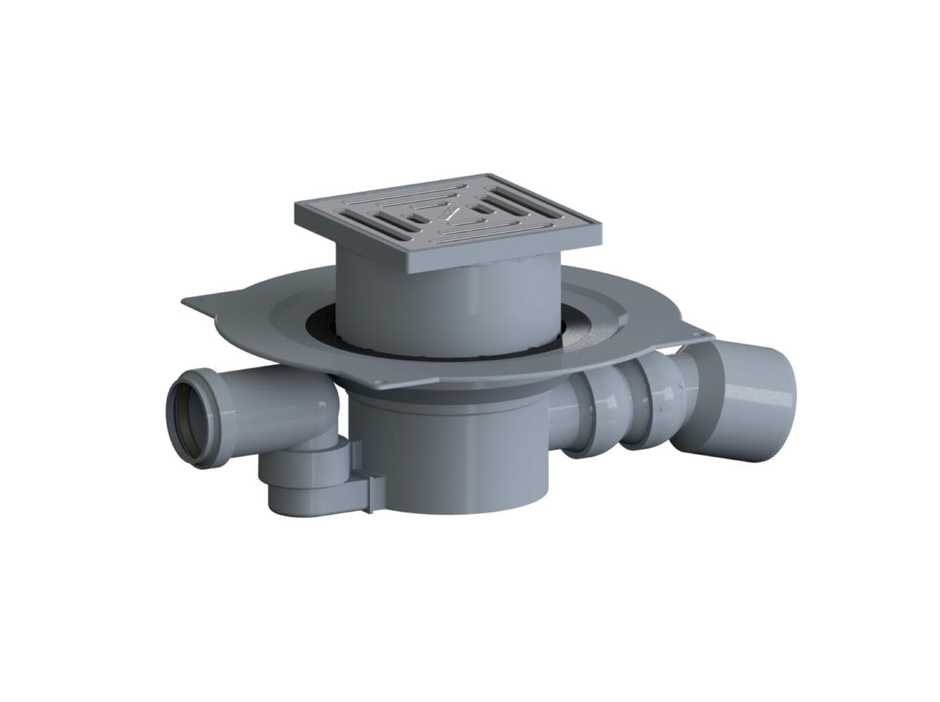 Dallmer Floor drain type 55 KE, DN 50/DN 70, 150 x 150 mm