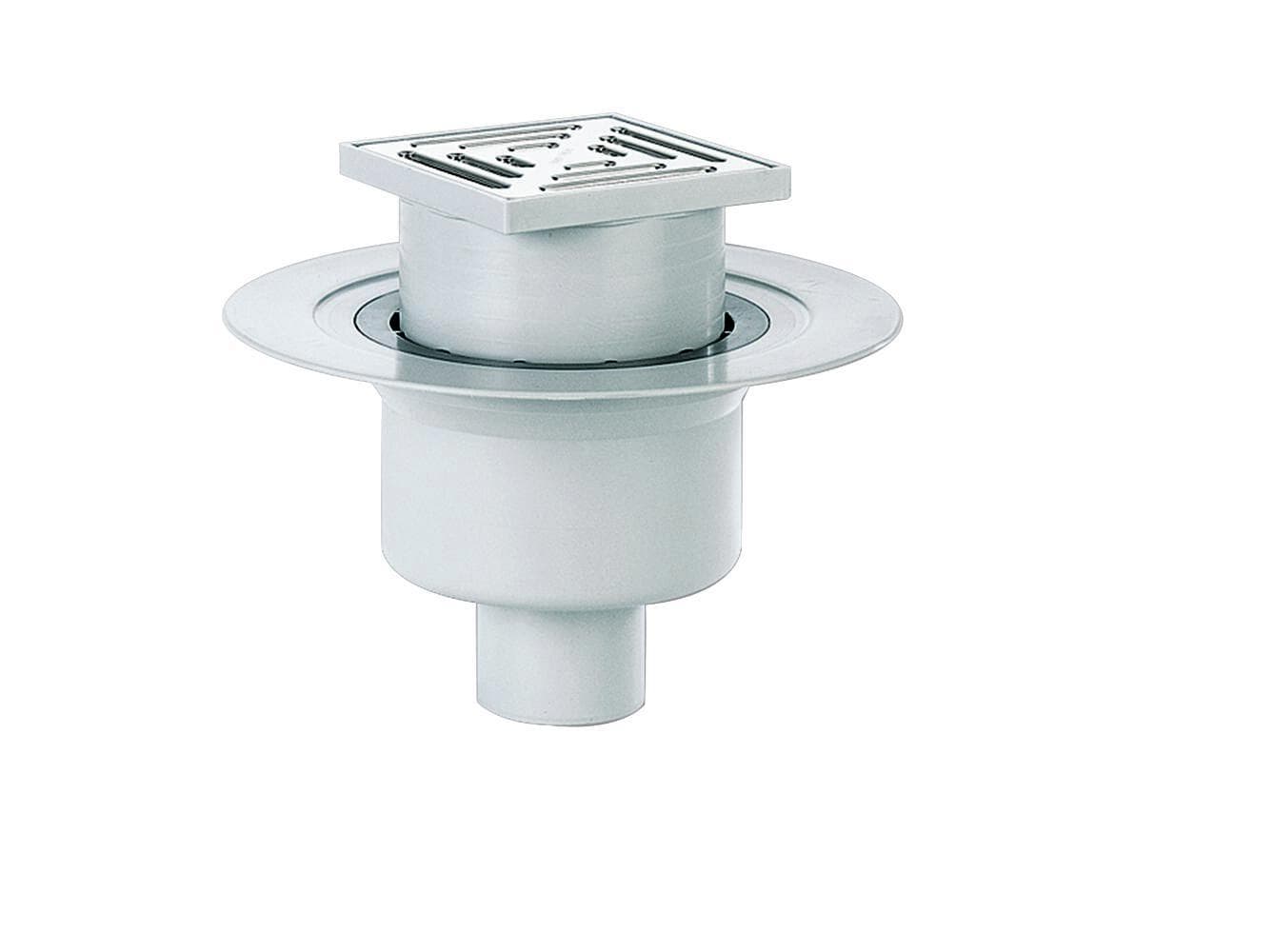 Dallmer Floor drain type 61 HT/KE, DN 50/DN 70, 150 x 150 mm