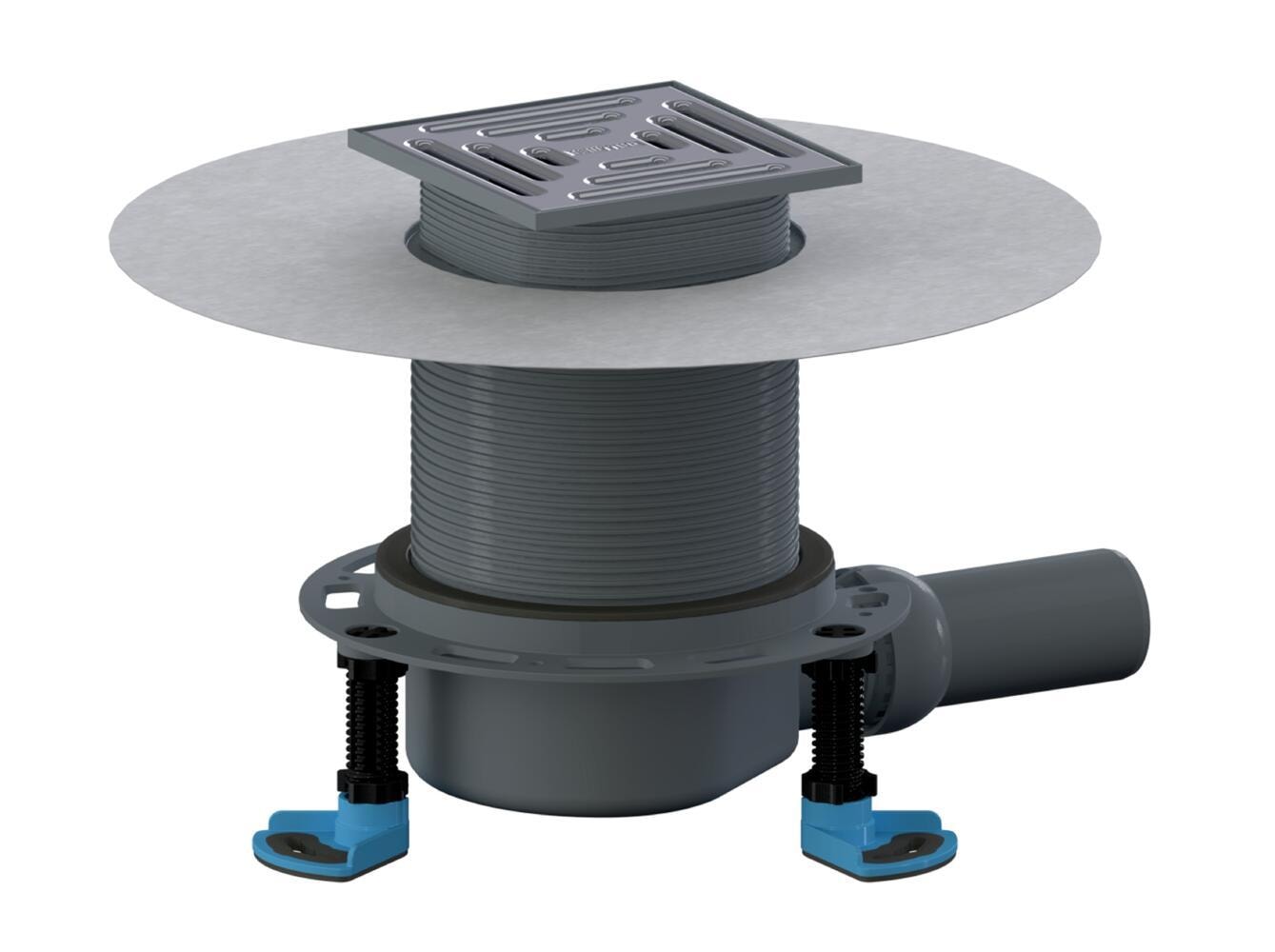 Dallmer Floor drain DallDrain Pure Vario, DN 50, 150 x 150 mm, article 517043