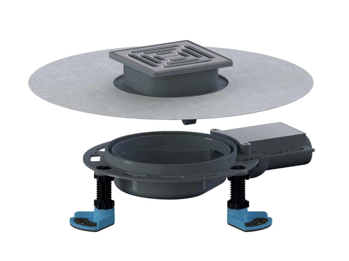 Dallmer Floor drain DallDrain Select Plan, DN 40, 120 x 120 mm, article 517104