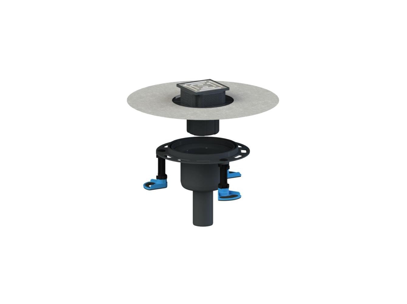 Dallmer Floor drain DallDrain Pure vertical, DN 50/DN 100, 100 x 100 mm, article 517128