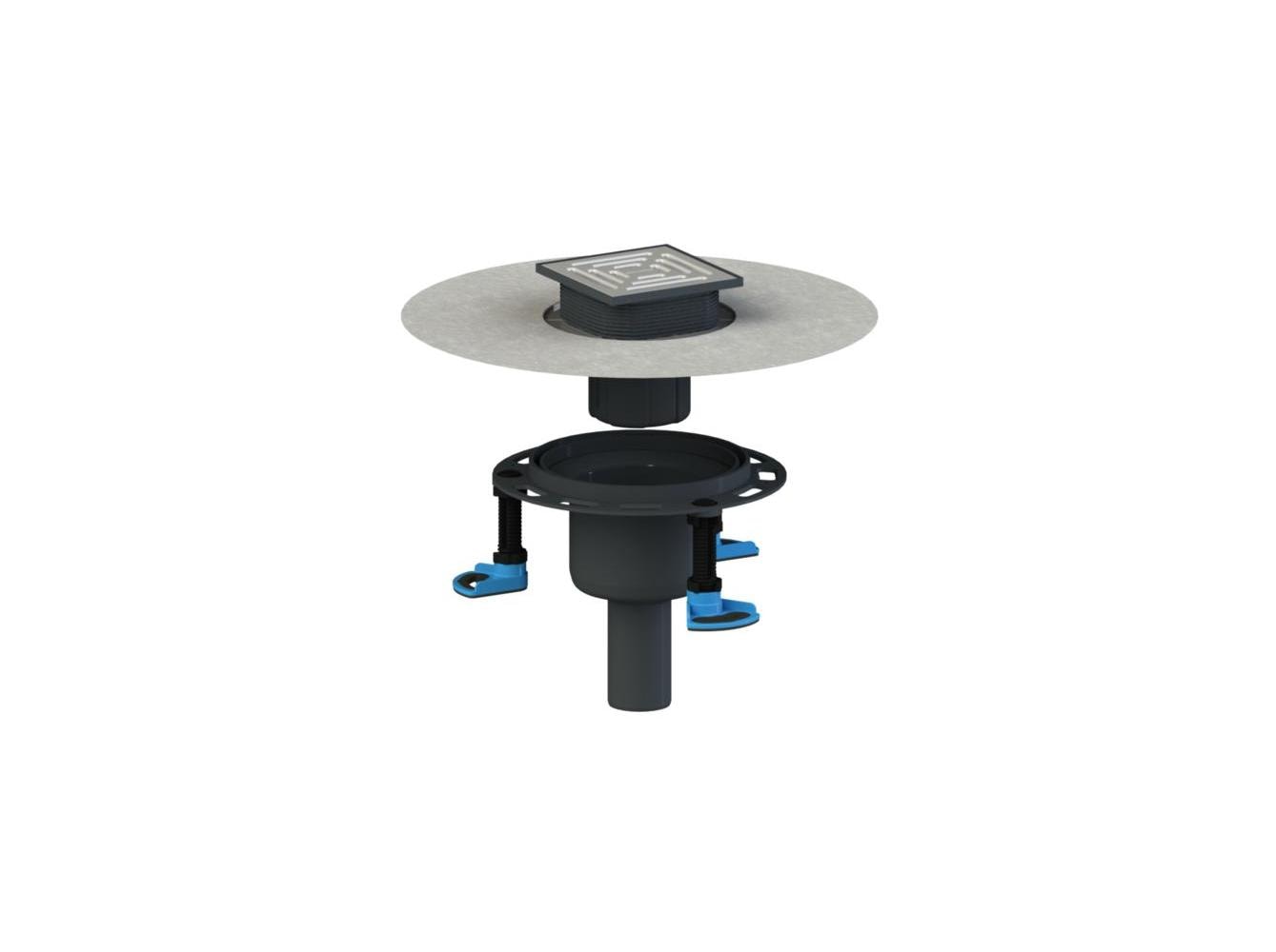 Dallmer Floor drain DallDrain Pure vertical, DN 50/DN 100, 120 x 120 mm, article 517142
