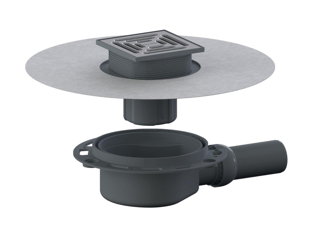 Dallmer Floor drain DallDrain Pure OM, DN 50, 120 x 120 mm, article 517562