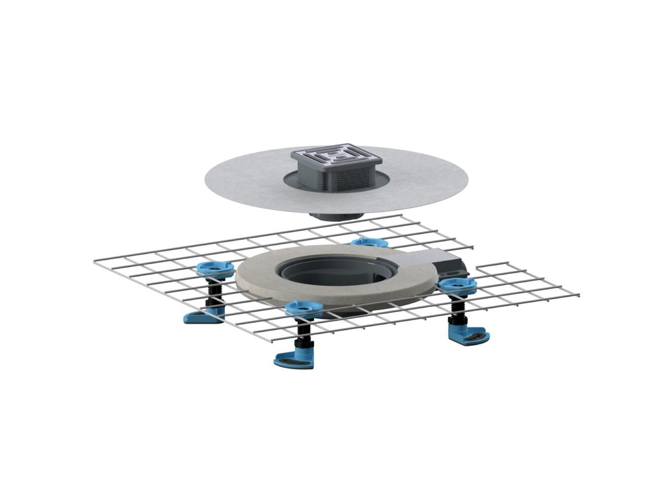 Dallmer Floor drain DallDrain Select Plan, DN 40, 100 x 100 mm, article 518378