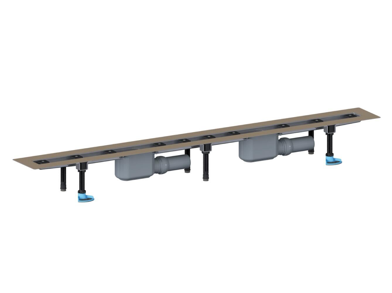 Dallmer Shower channel CeraLine F Duo 1500 mm, DN 50, article 524034