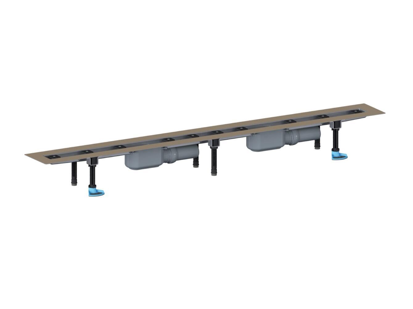 Dallmer Shower channel CeraLine Plan F Duo 2000 mm, DN 50, article 524577