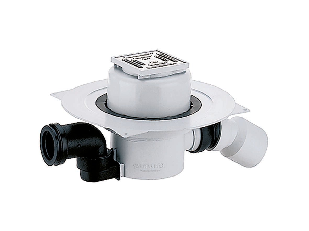 Dallmer Floor drain type 55 E, DN 50/DN 70, 100 x 100 mm, article 551153