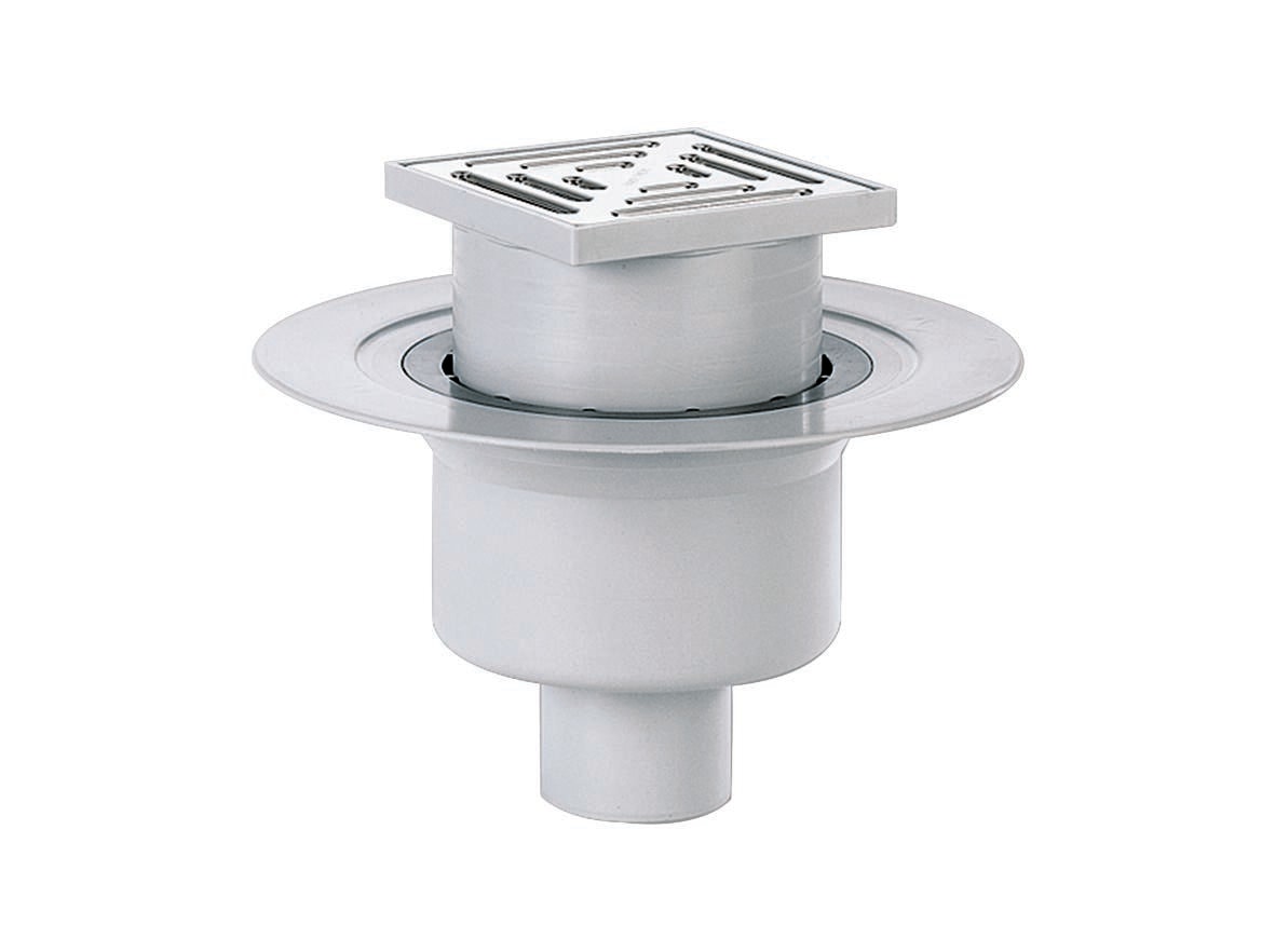 Dallmer Floor drain type 61 HT/KE, DN 50/DN 70, 150 x 150 mm, article 611253