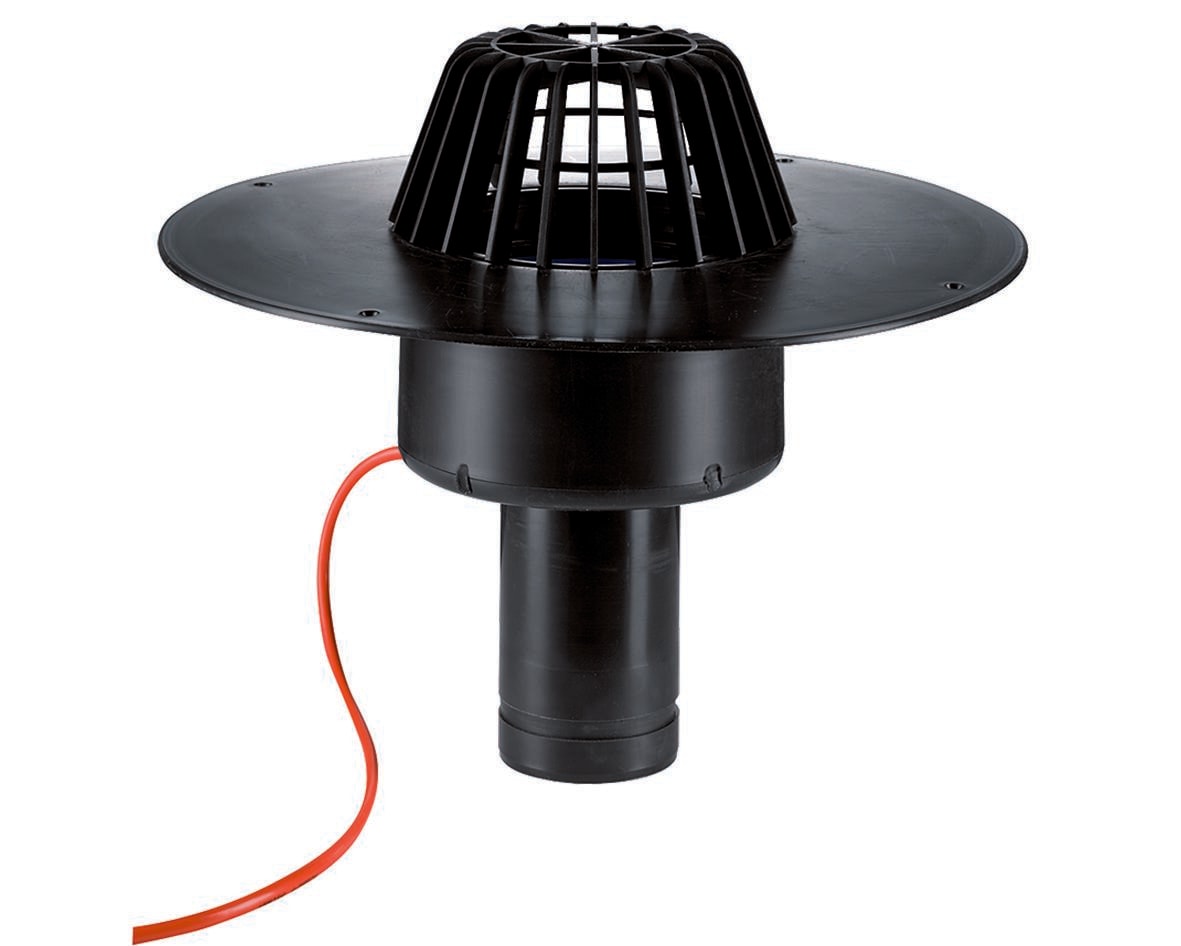 Dallmer Roof drain type 62 H FPO, heated, DN 70, article 621603