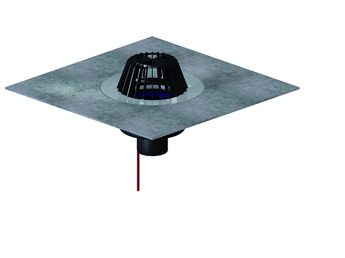 Dallmer Roof drain type 62 H DallBit, heated, DN 70, article 622143