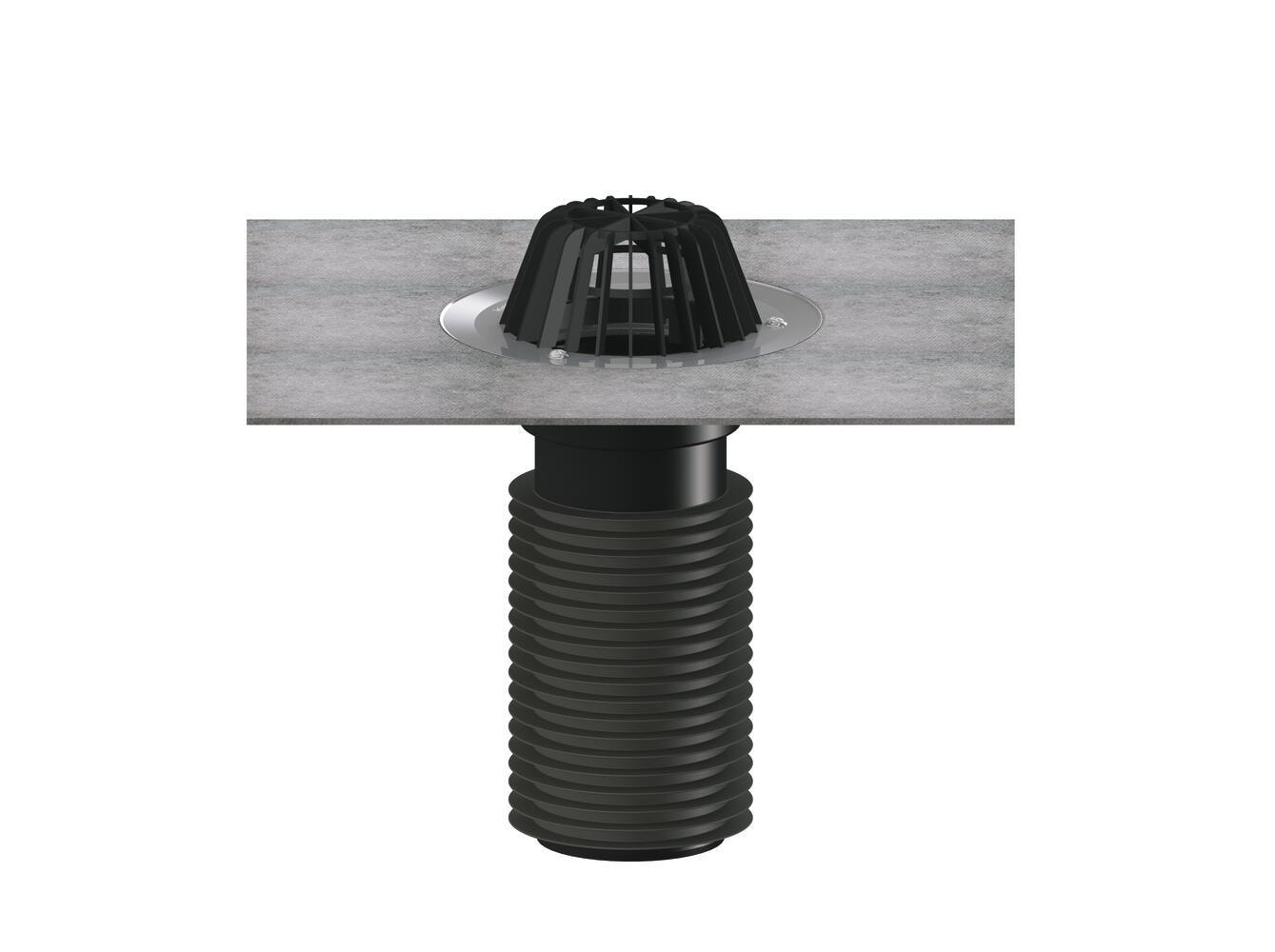 Dallmer Renova roof drain type 63 T DallBit, 345 mm, DN 150, article 630292