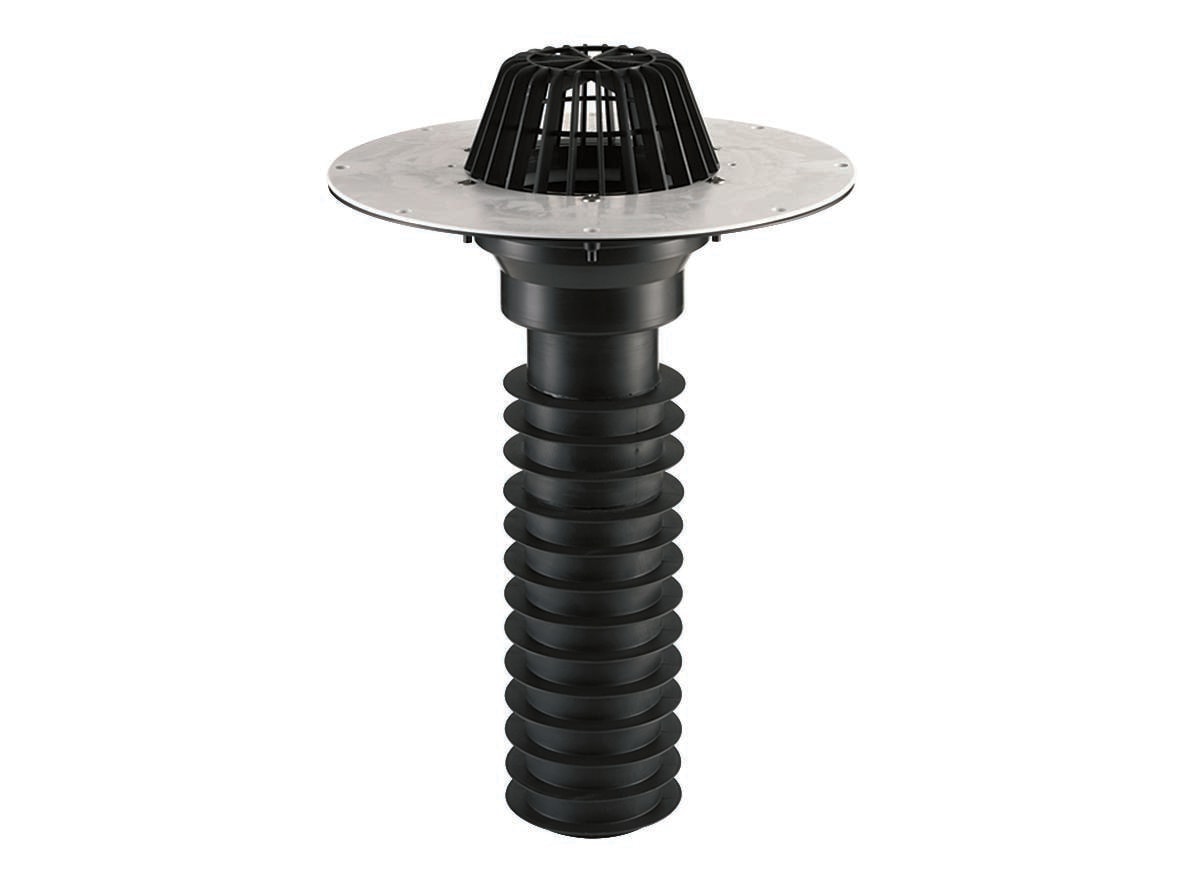 Dallmer Renova roof drain type 63 T PCV, 460 mm, DN 100, article 630360