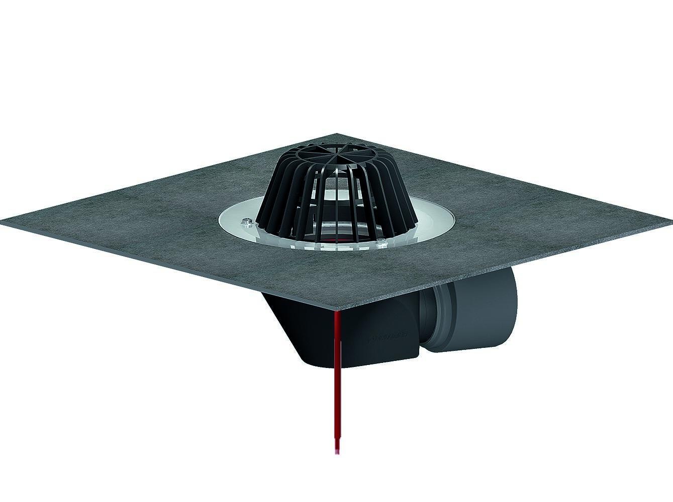 Dallmer Roof drain type 64 H DallBit, heated, DN 70/DN 100, article 642172