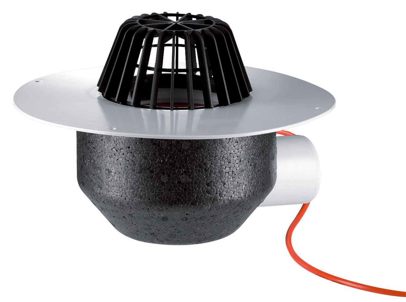 Dallmer Roof drain type 64 H PVC, heated, DN 70, article 643179
