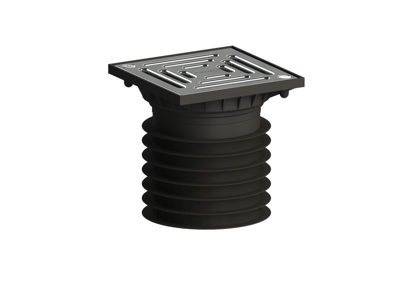 Dallmer Floor drain PRONTO K, secured, DN 100, 120 x 120 mm, article 700391