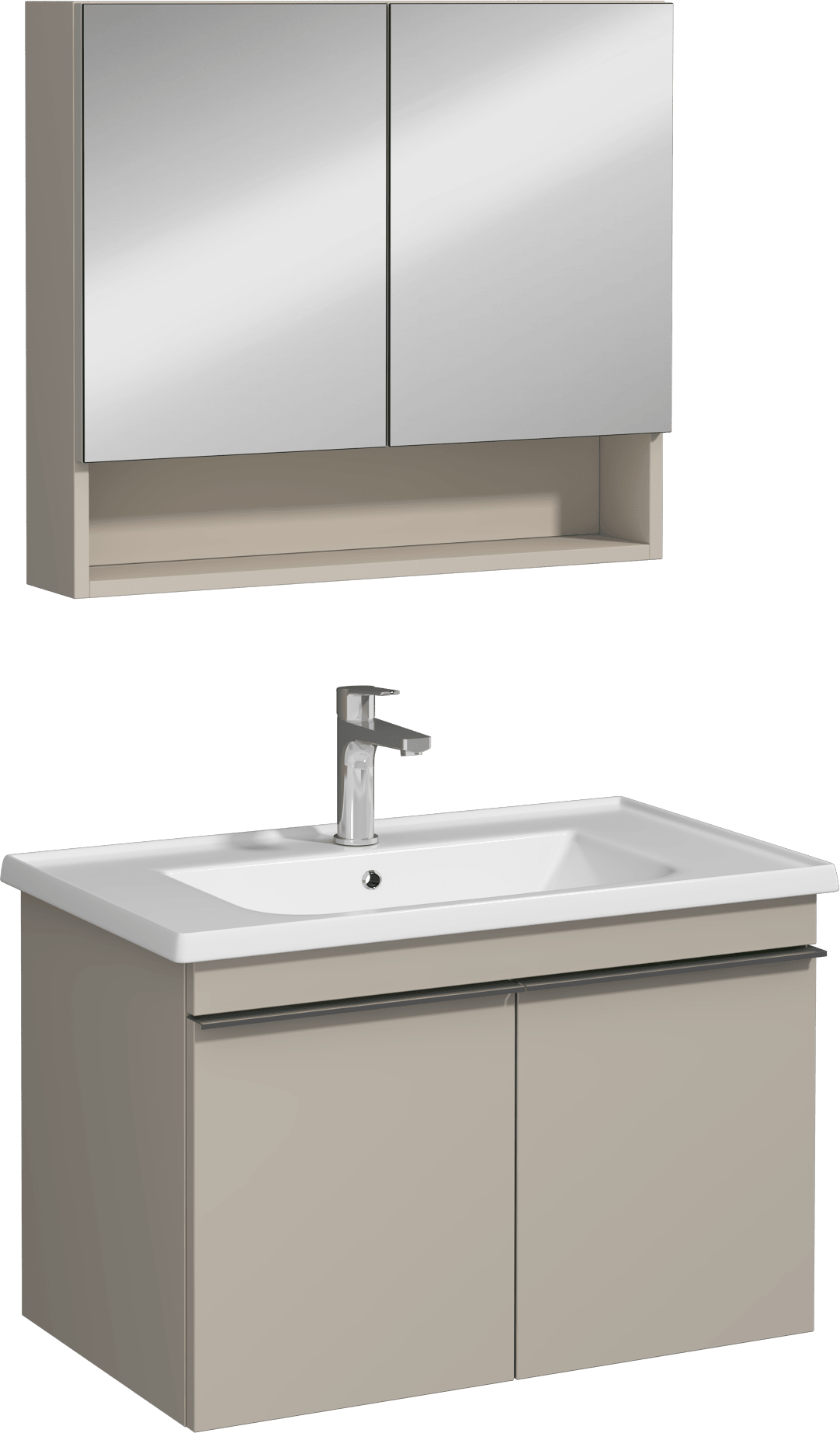 Isvea Terni Washbasin Cabinet Ash Gray 65 cm - ash grey