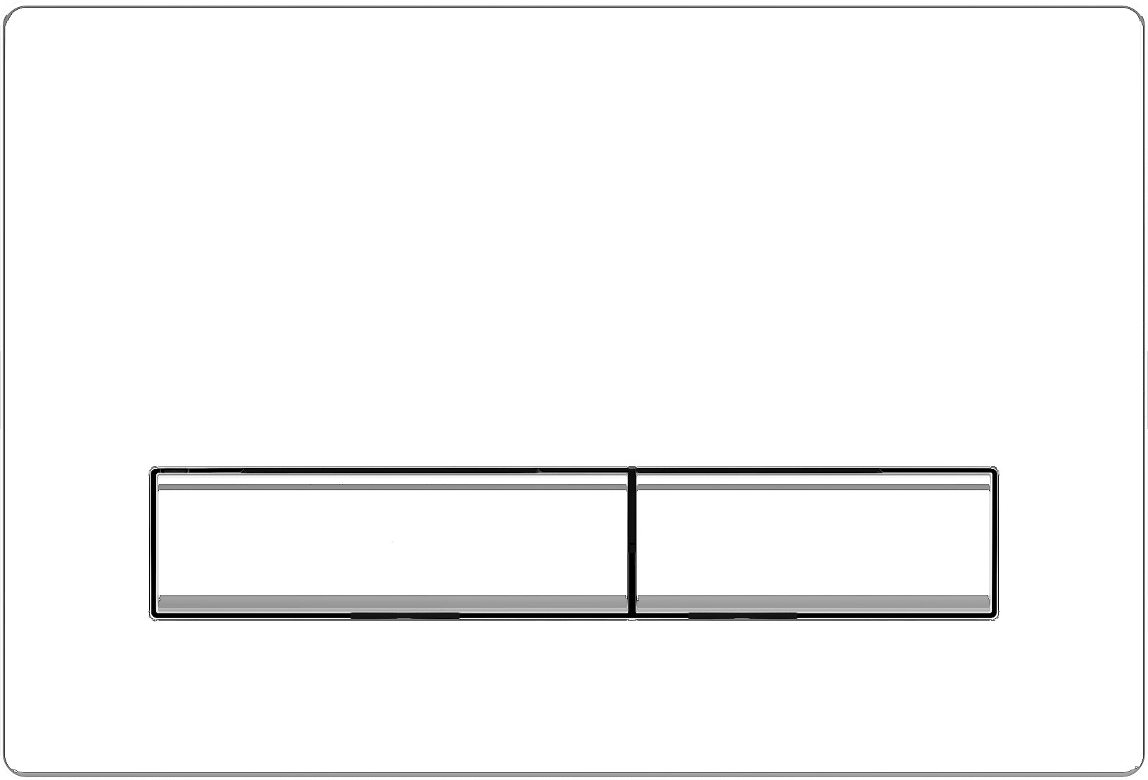 Isvea Silenso Control Panel Polished - white