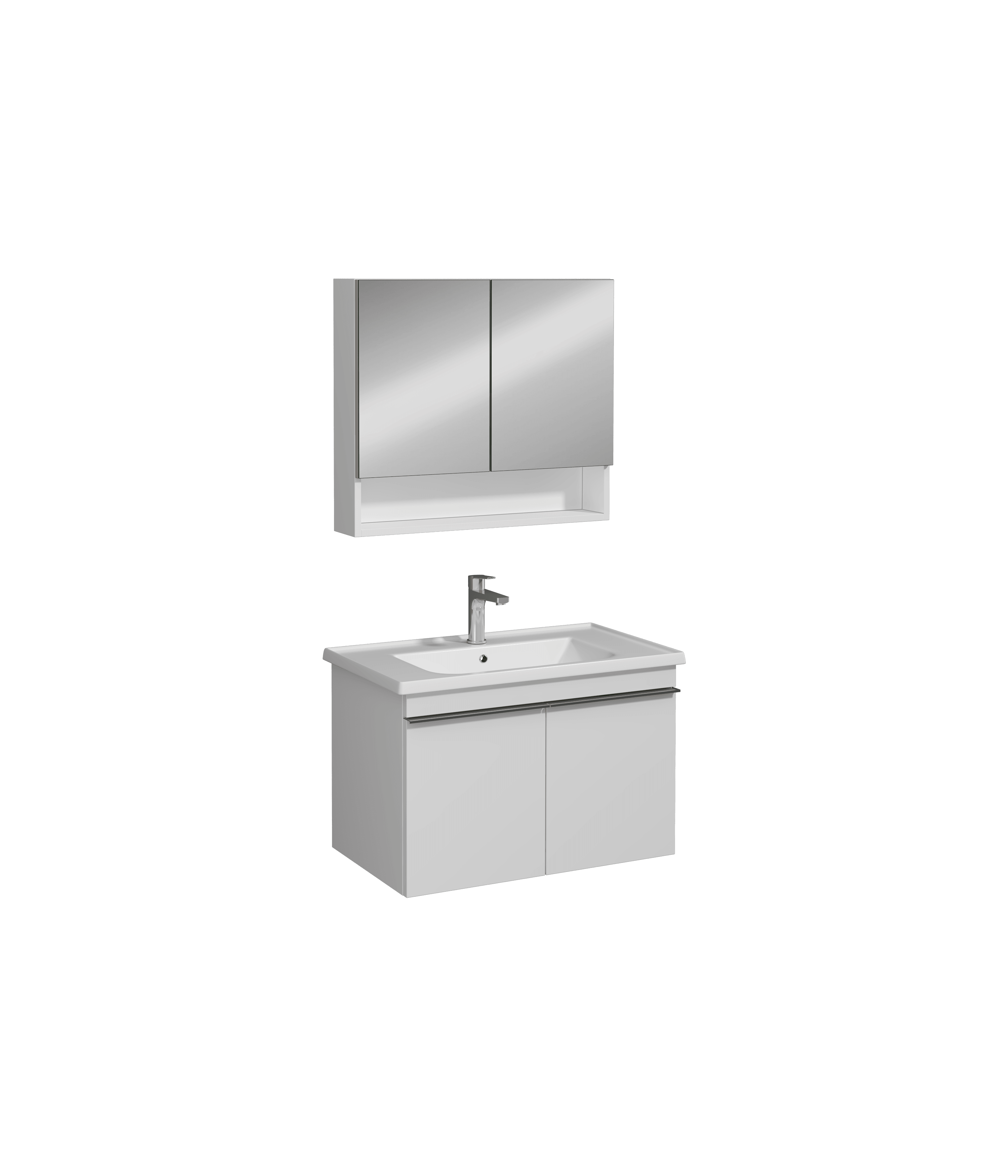 Isvea Terni Washbasin Cabinet 80 cm - white