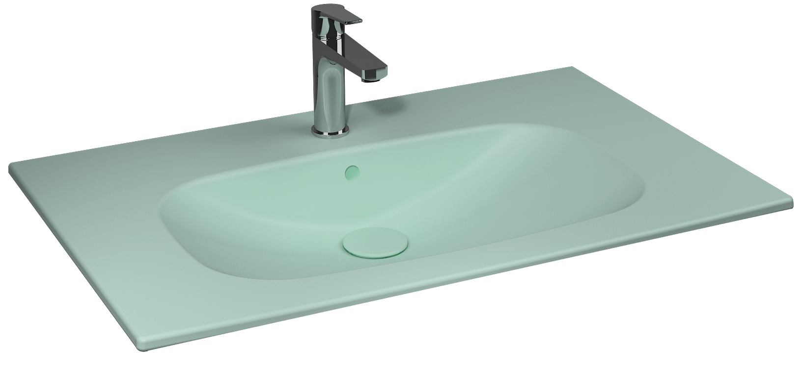 Isvea Infinity Flat Washbasin 81 cm - mint