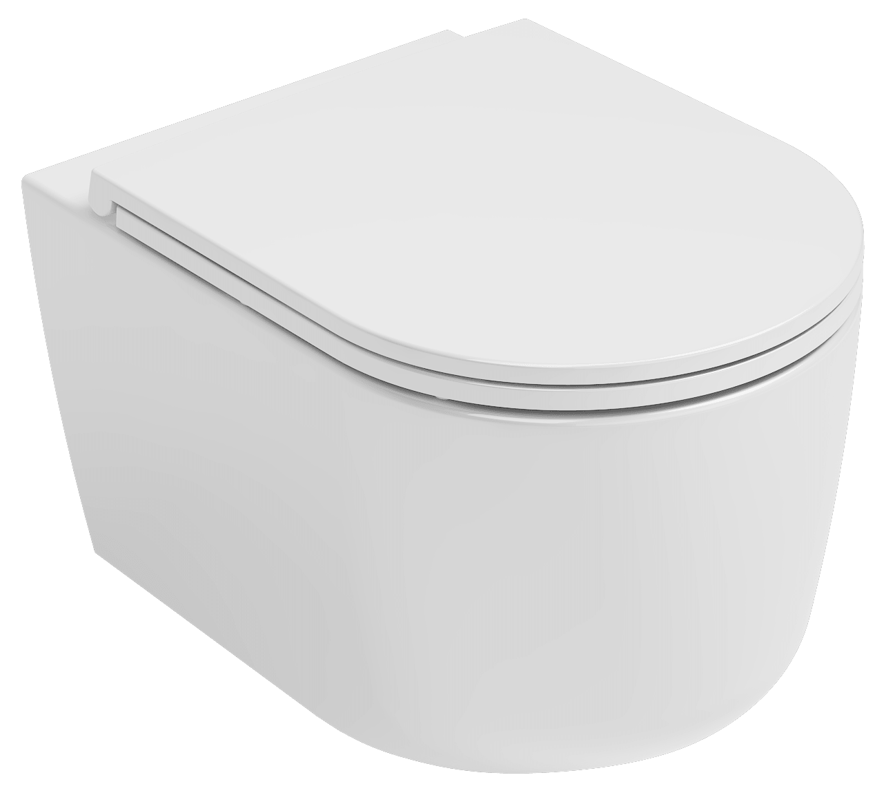 Isvea Curvo Wall-Hung Toilet - VORTEX - white