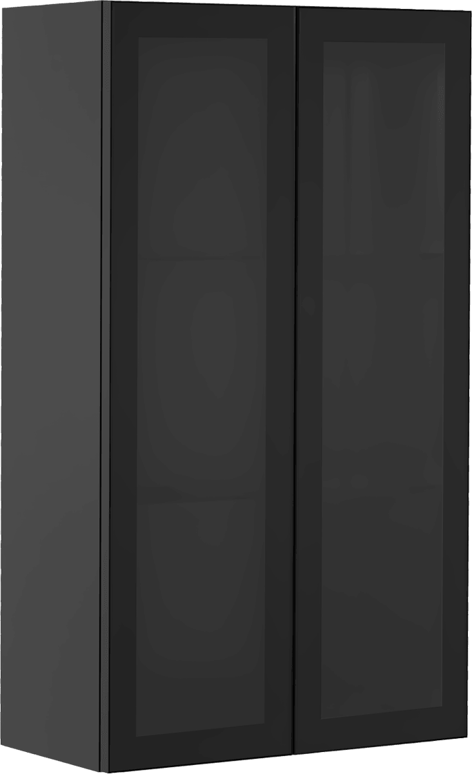 Isvea Infinity Artisan Glass Door Cabinet 60 cm - black