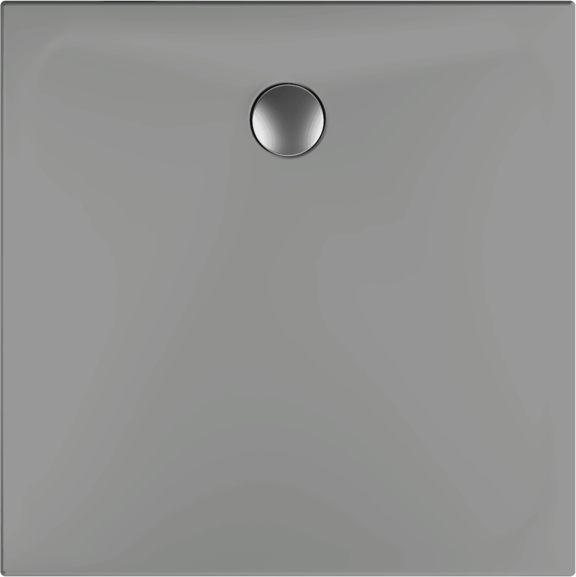 Isvea Flat Fireclay Ceramic Shower Tray 90x90 cm - anthracite