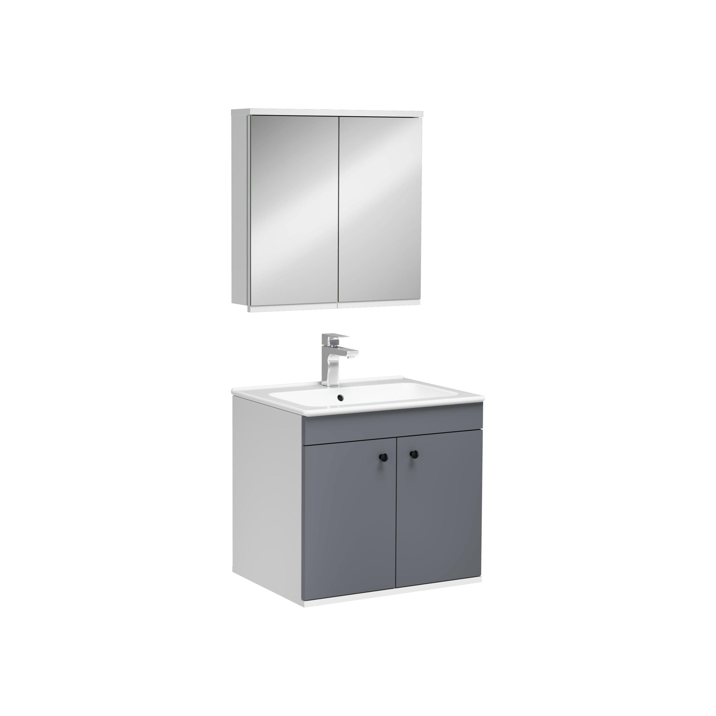 Isvea Bari Washbasin Cabinet 60 cm - anthracite