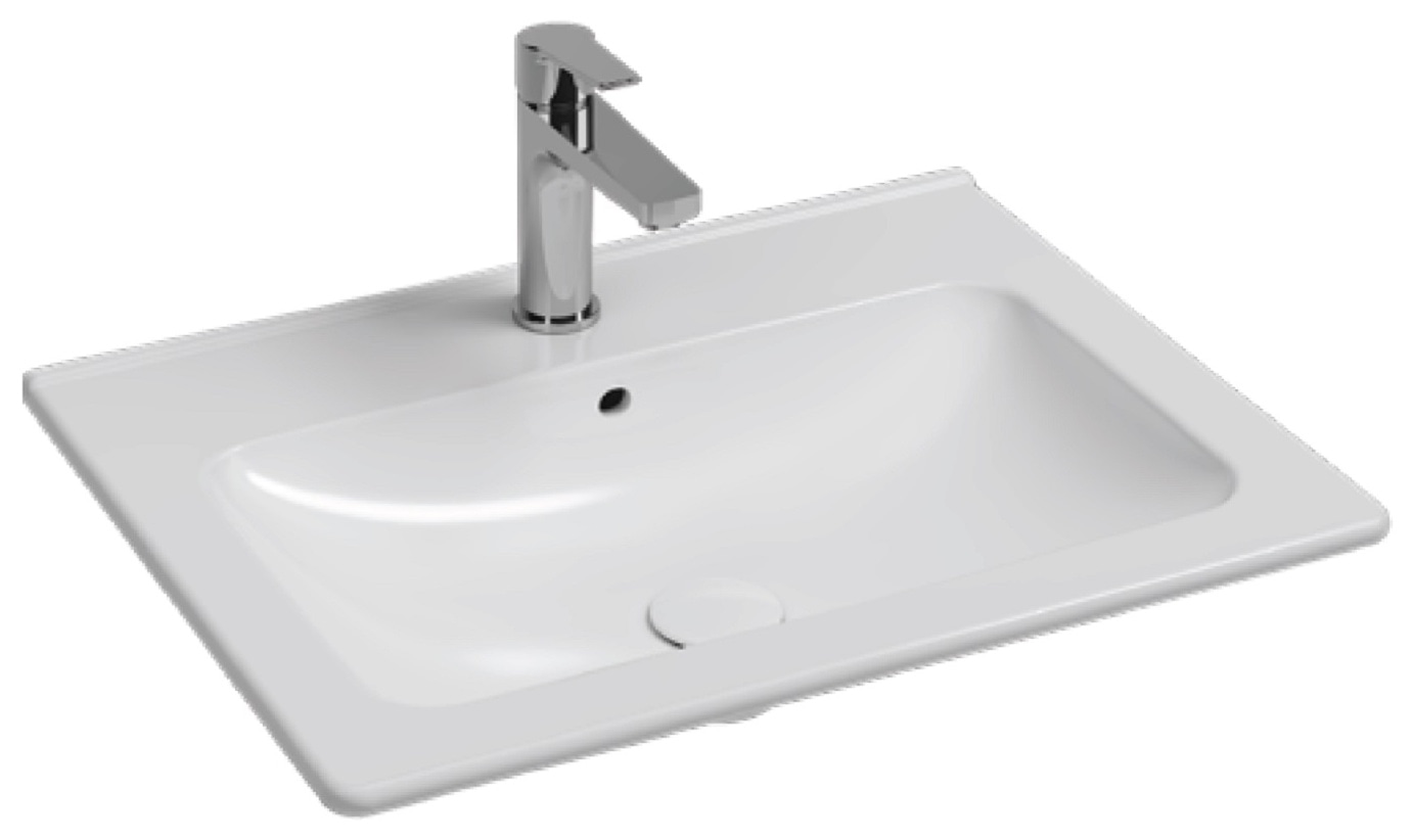 Isvea Evo Flat Washbasin 62 cm - white