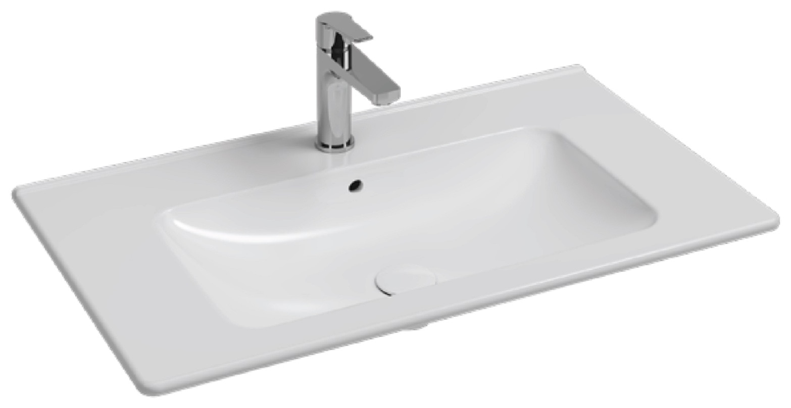 Isvea Evo Flat Washbasin 82 cm - white
