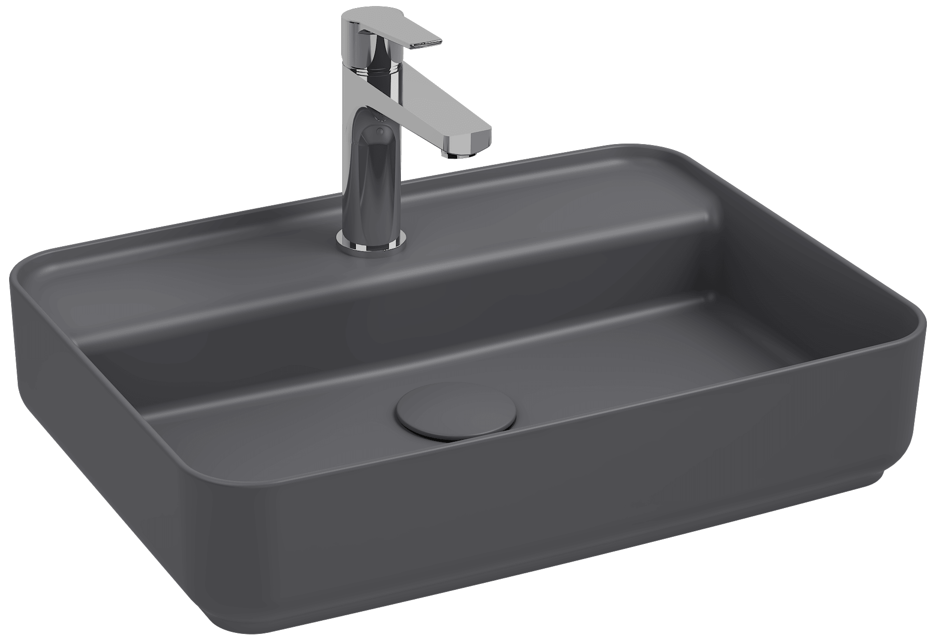 Isvea Infinity Counter-Top Washbasin 55cm - anthracite