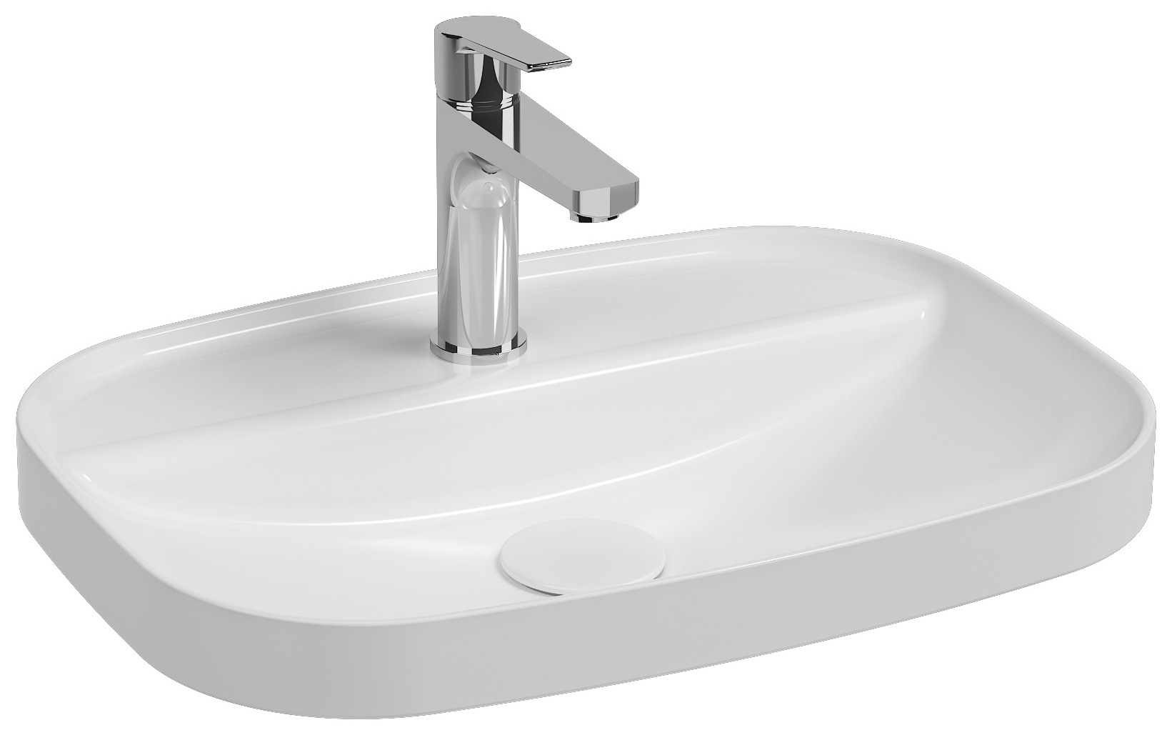Isvea Infinity Inset Washbasin 55 cm - white